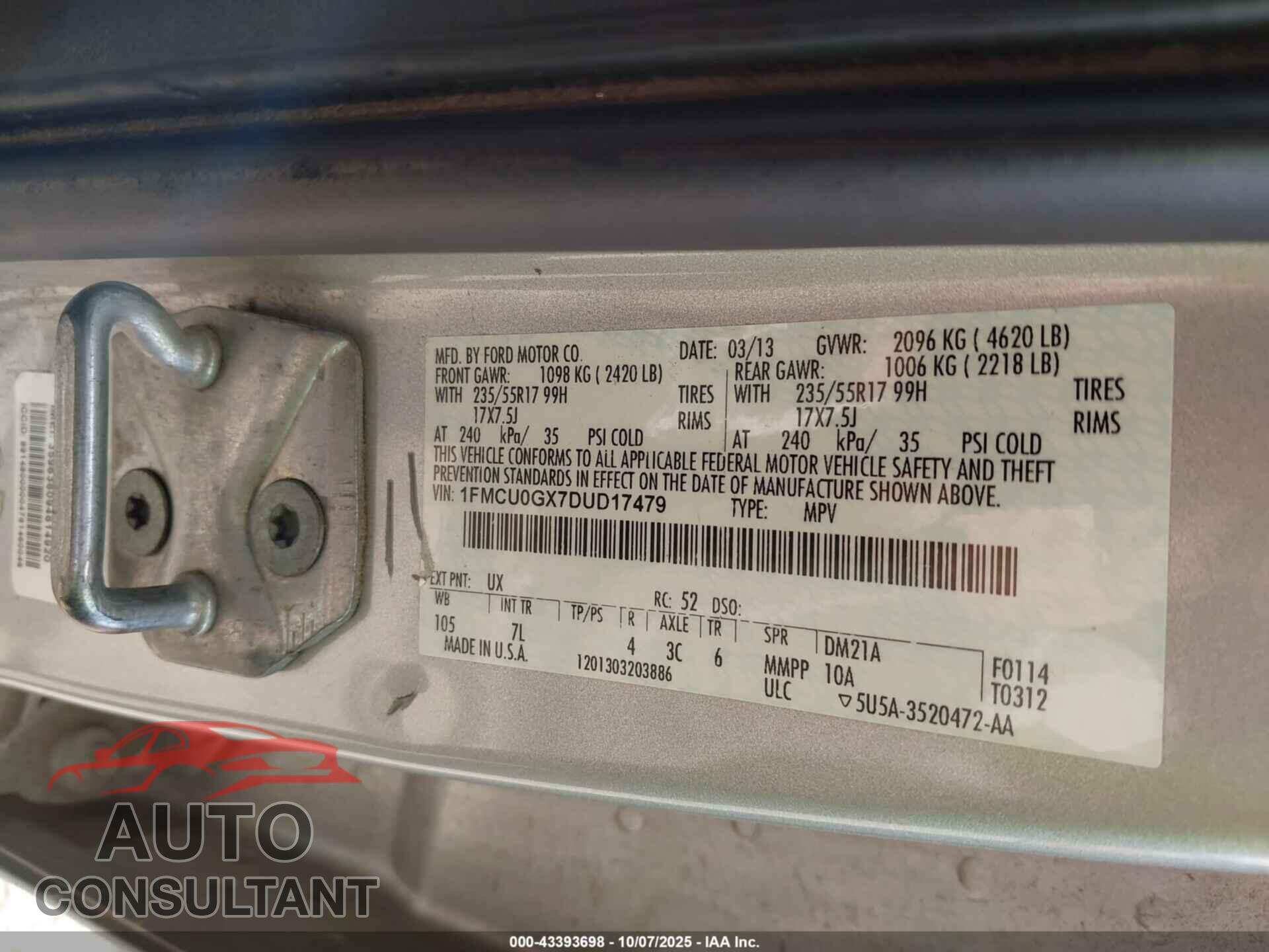 FORD EDGE 2017 - 2FMPK3J94HBC32274