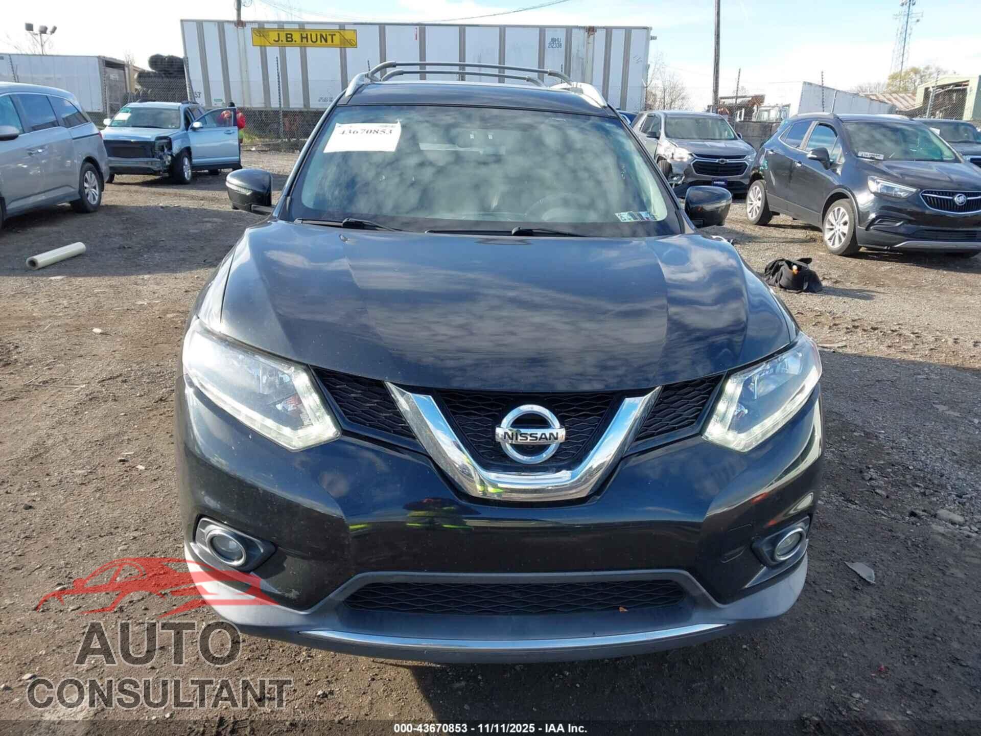 NISSAN ROGUE 2016 - KNMAT2MV7GP710575