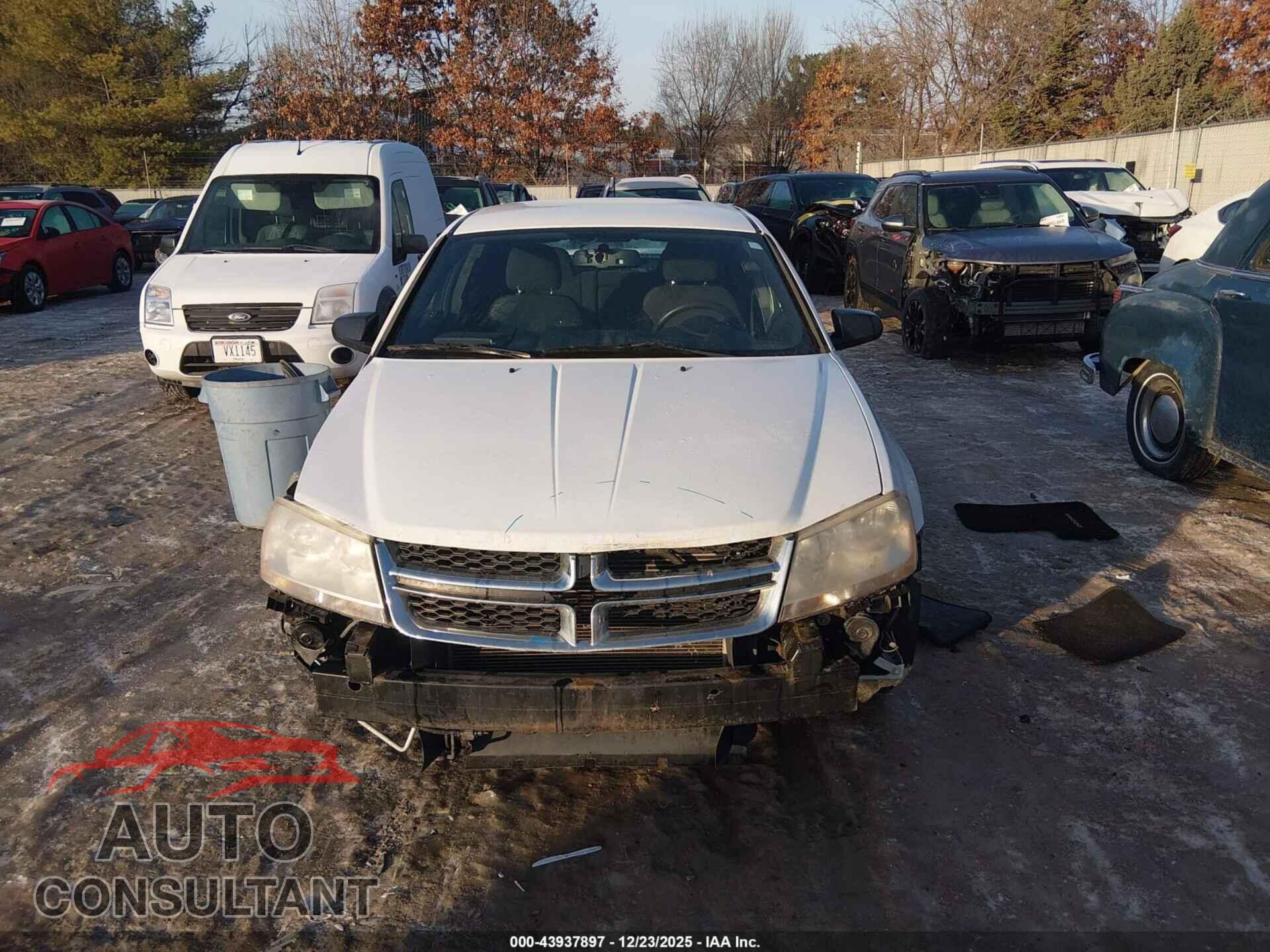 DODGE AVENGER 2012 - 1C3CDZAG5CN254591