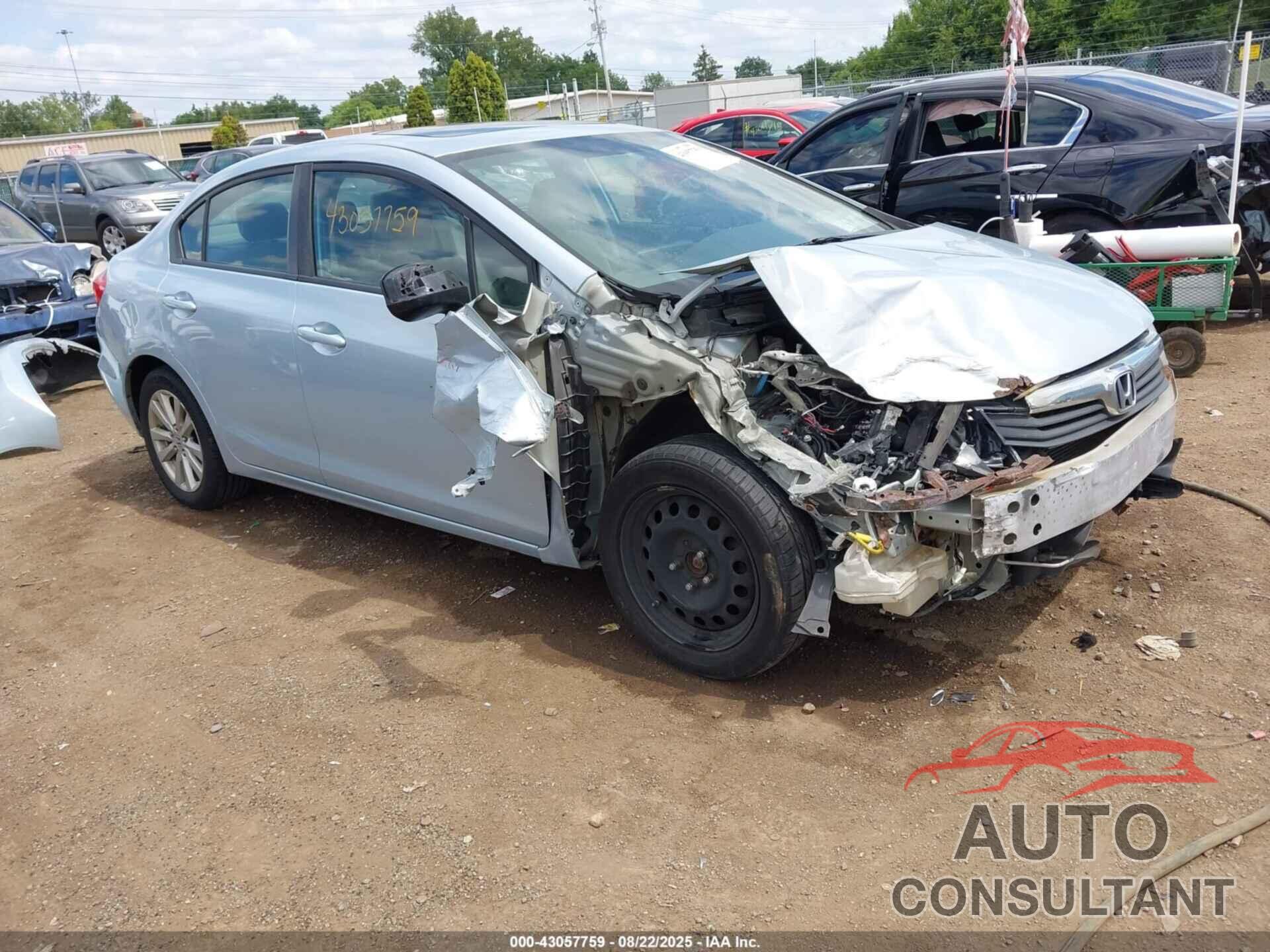 HONDA CIVIC 2012 - 19XFB2F81CE005359