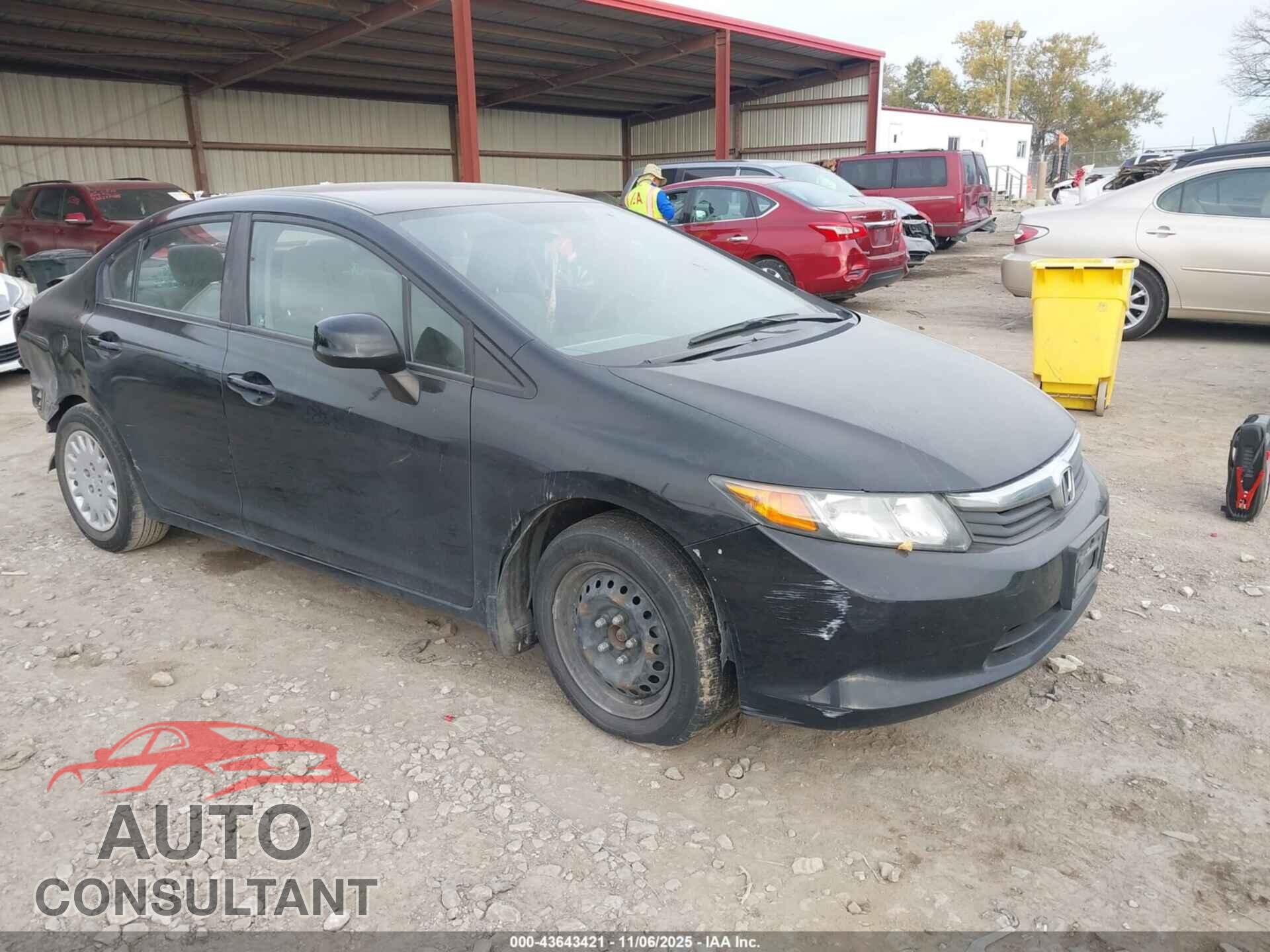 HONDA CIVIC 2012 - 2HGFB2F5XCH595153