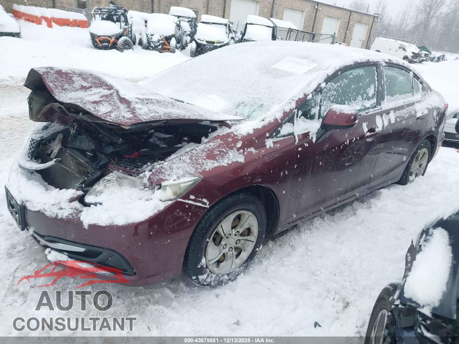 HONDA CIVIC 2013 - 19XFB2F55DE015013