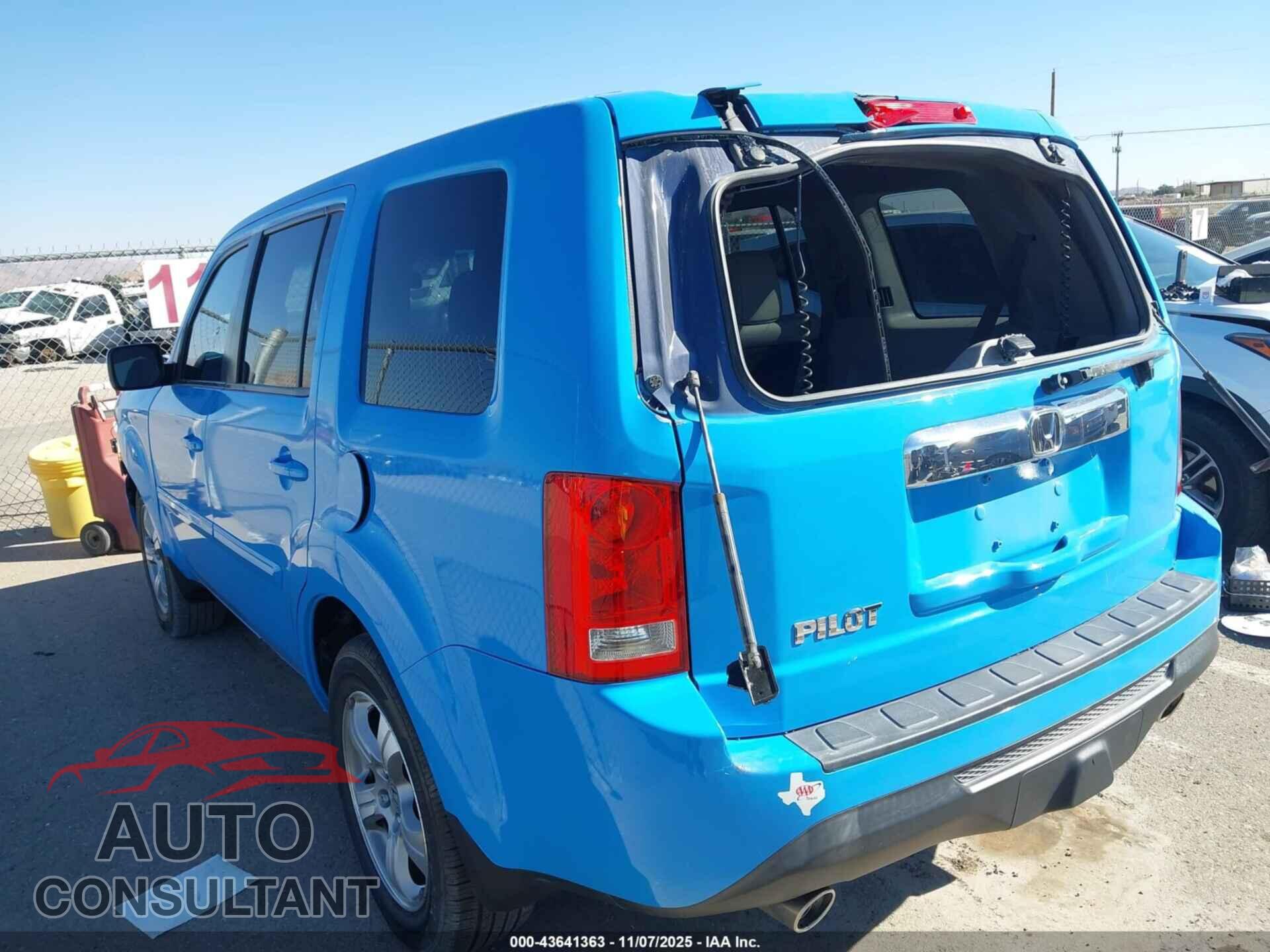 HONDA PILOT 2014 - 5FNYF3H59EB026592