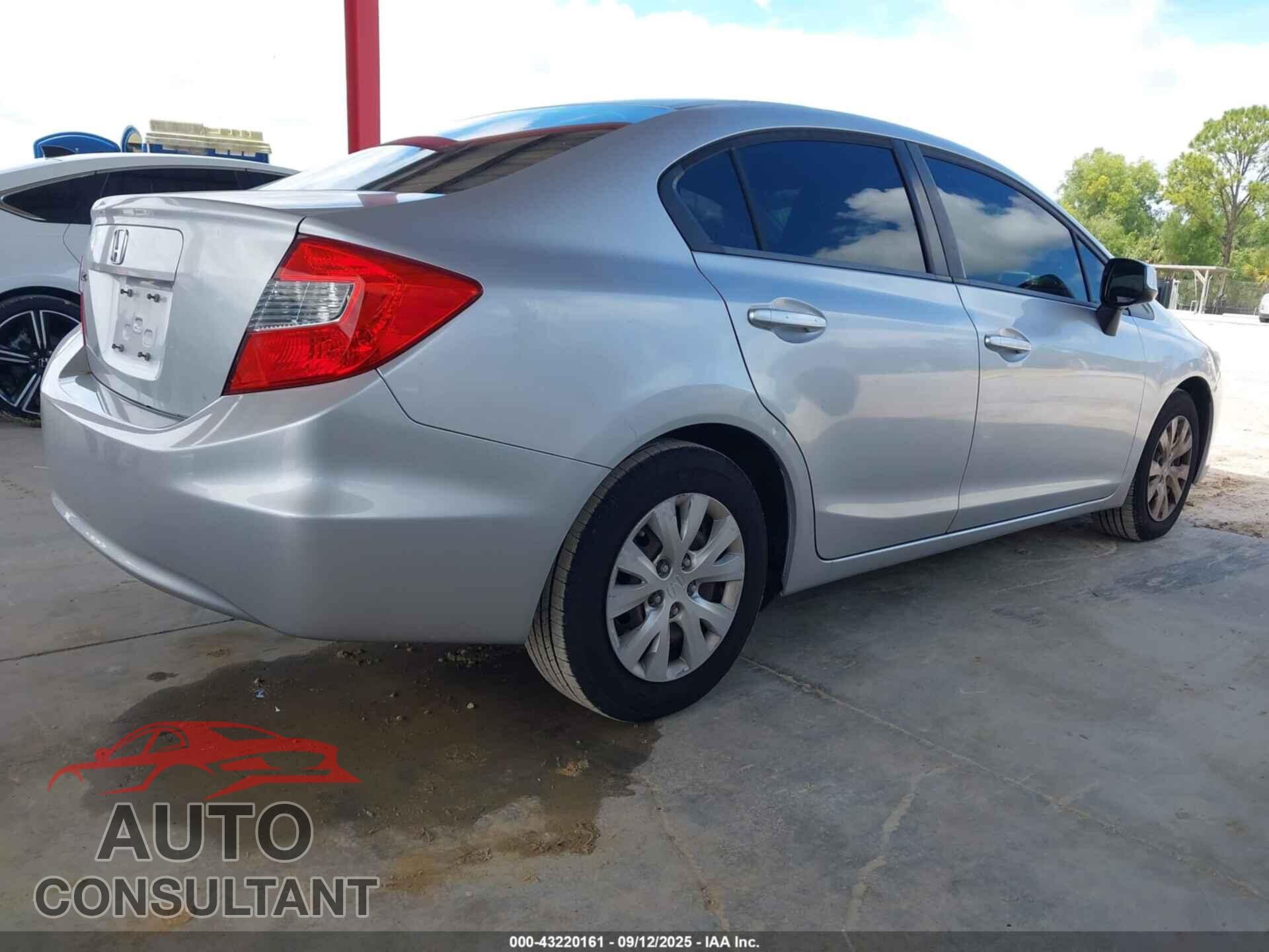 HONDA CIVIC 2012 - 19XFB2F54CE333297