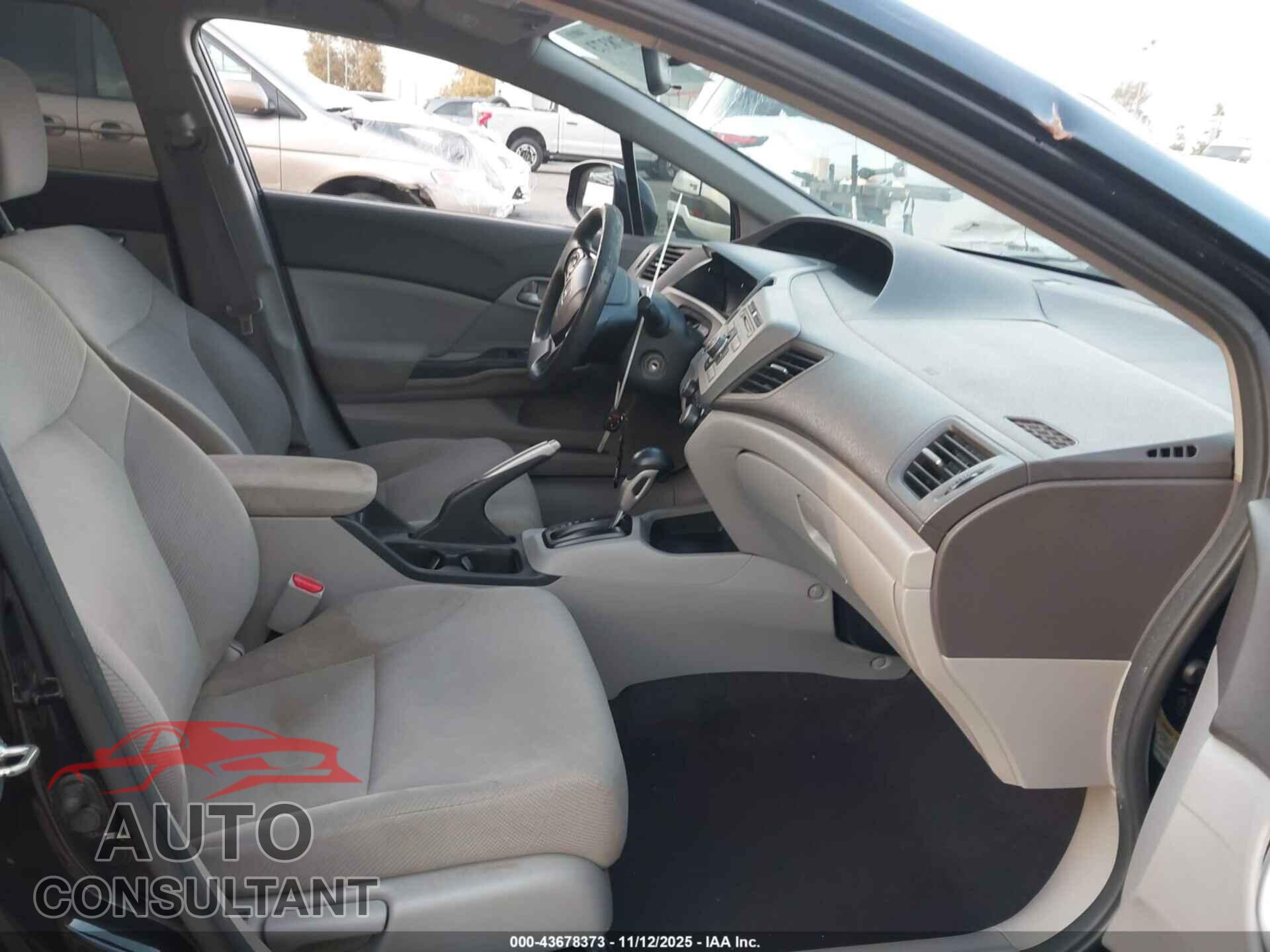 HONDA CIVIC 2012 - 19XFB2F55CE303368