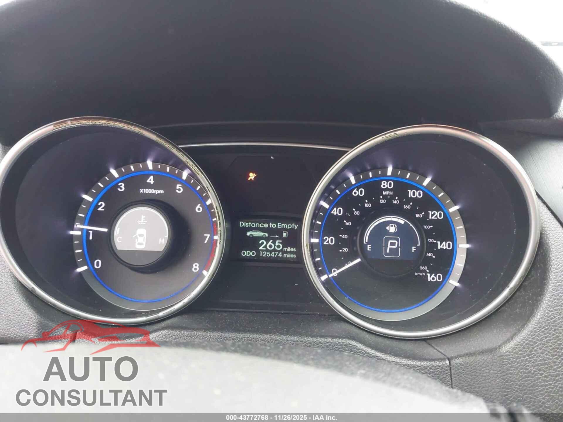 HYUNDAI SONATA 2011 - 5NPEC4AC9BH263154