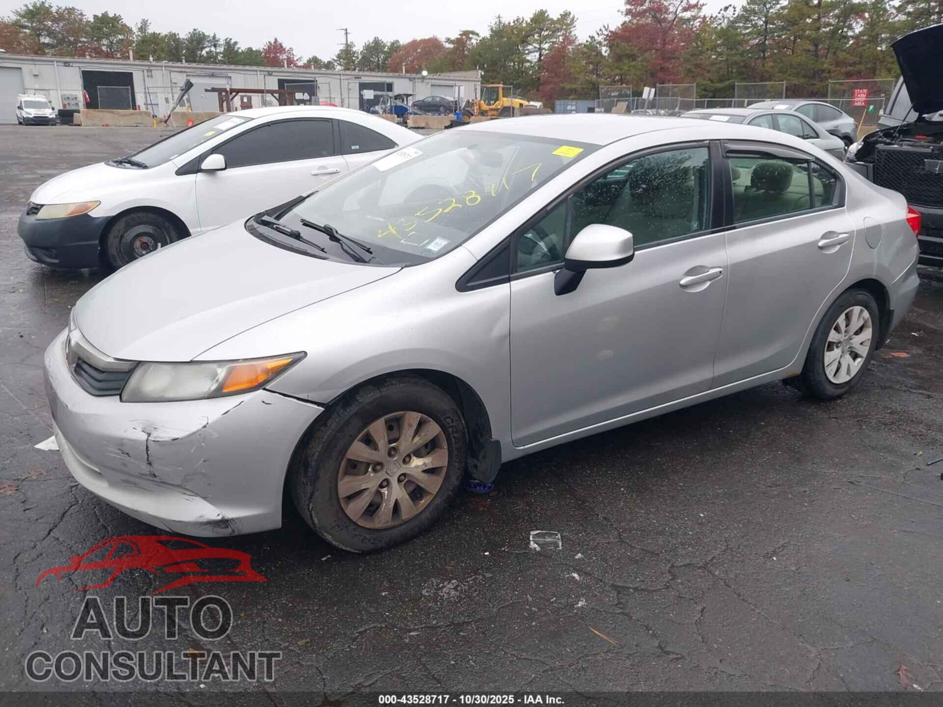 HONDA CIVIC 2012 - 19XFB2F56CE043689