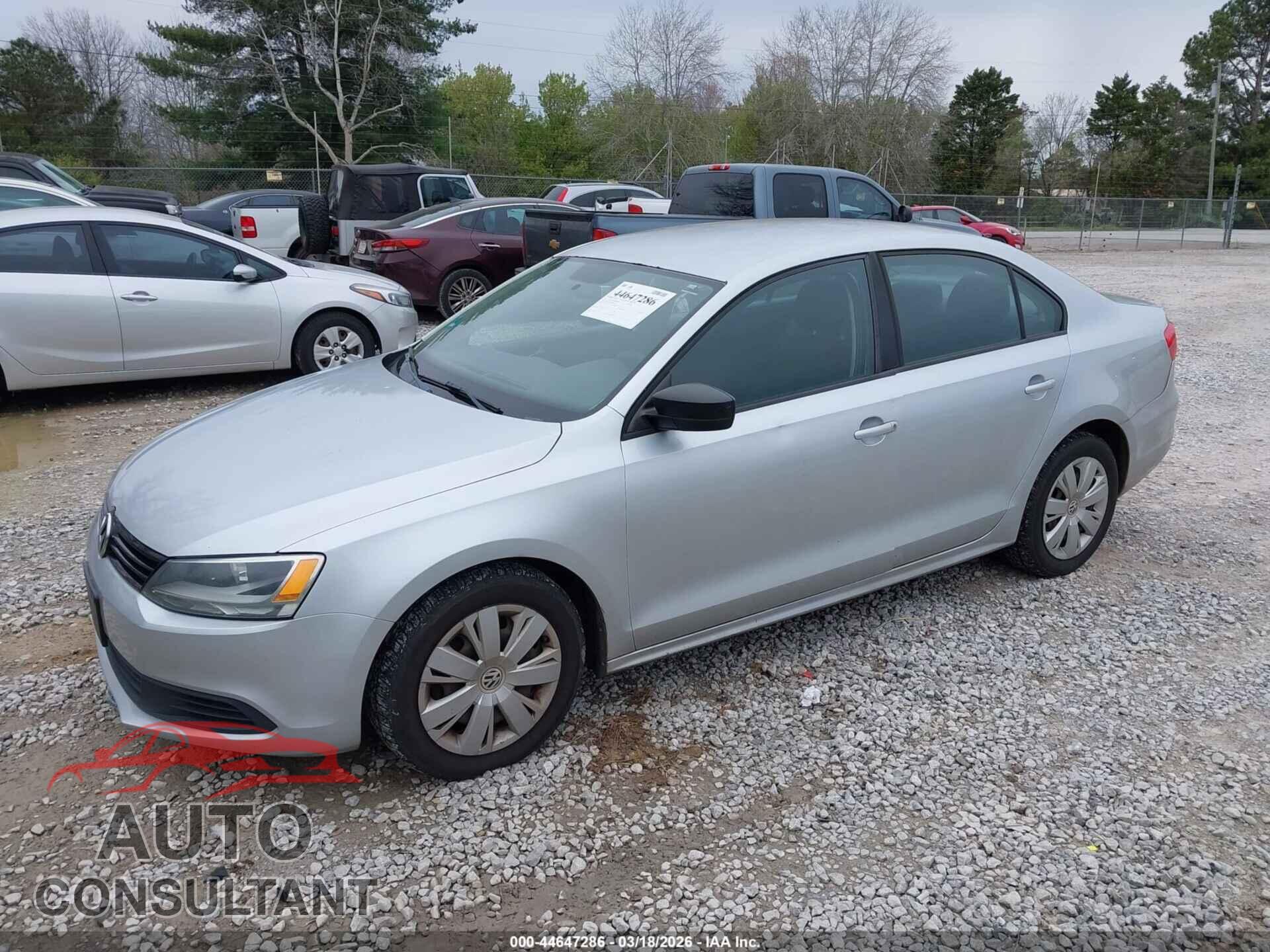 VOLKSWAGEN JETTA 2012 - 3VW2K7AJ4CM398637