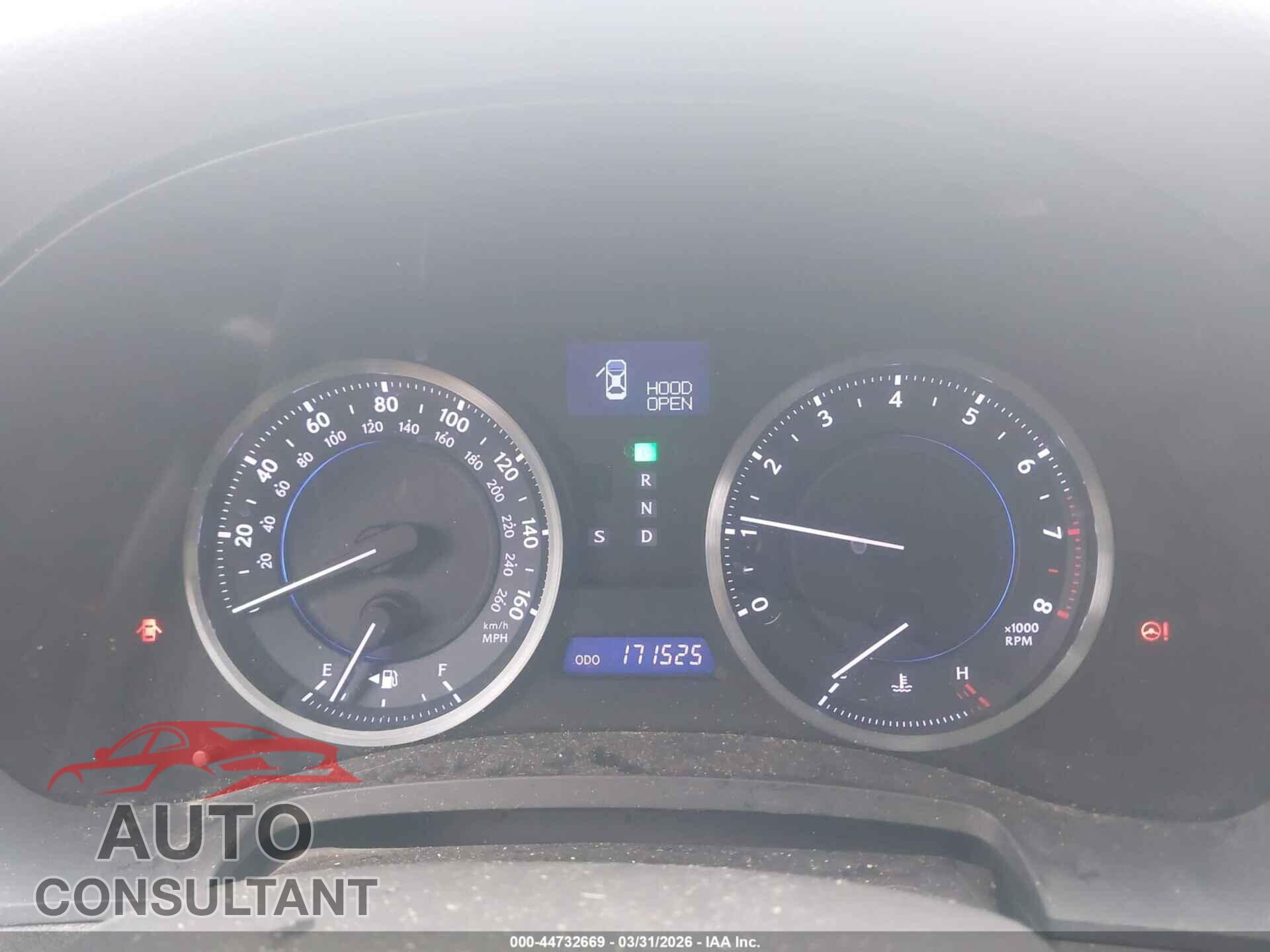 LEXUS IS 250 2012 - JTHCF5C23C5057725