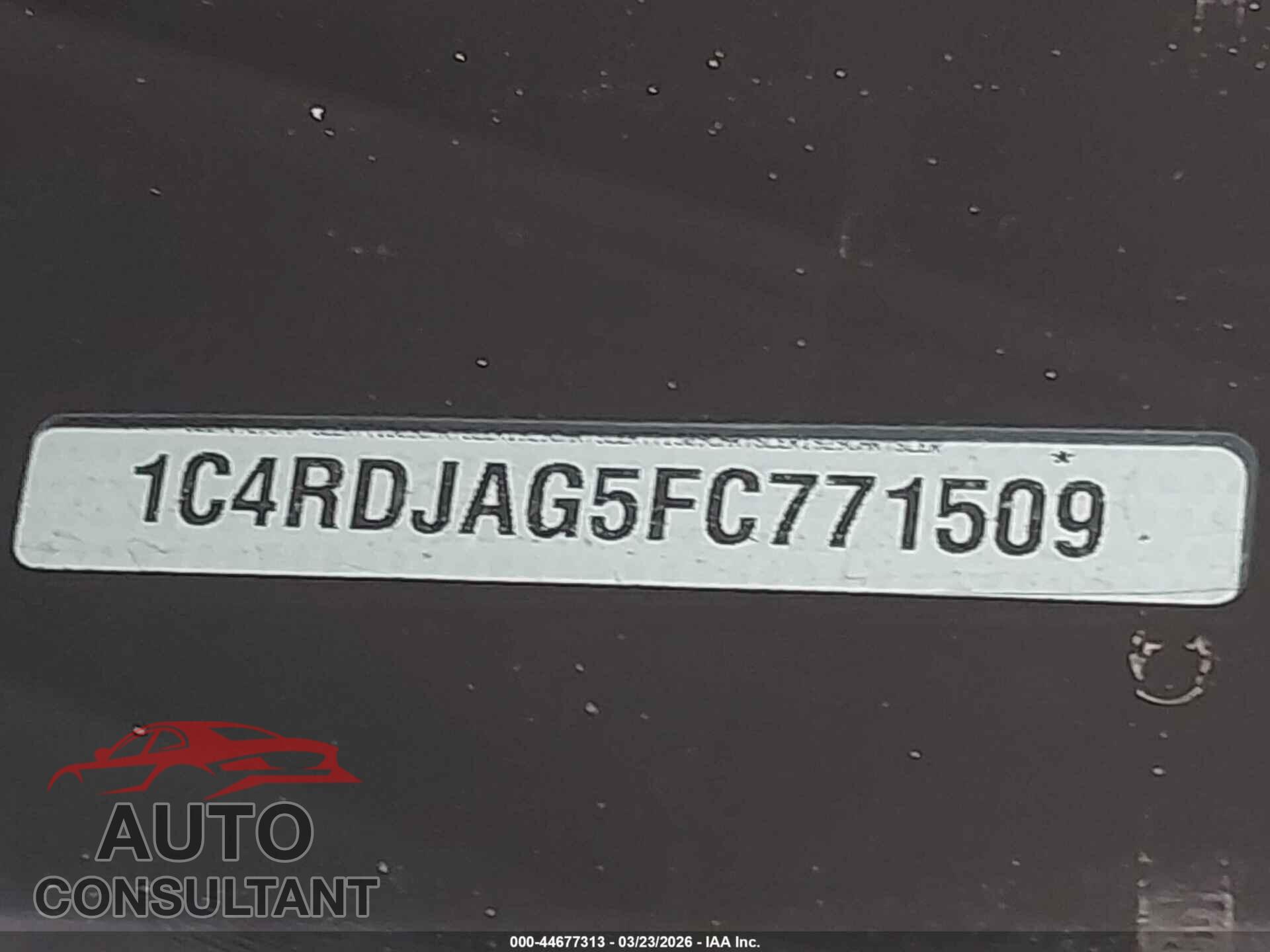 DODGE DURANGO 2015 - 1C4RDJAG5FC771509