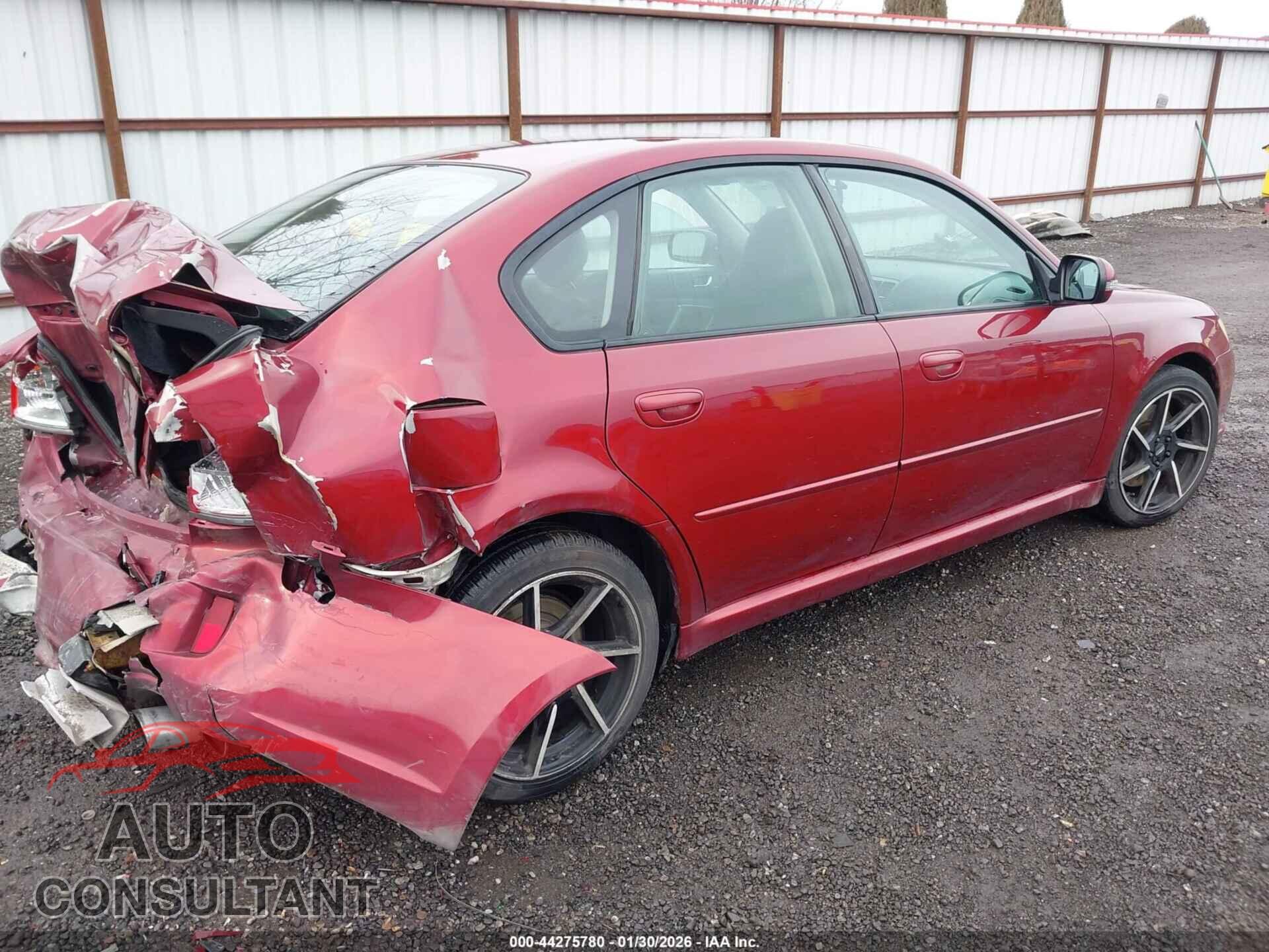 SUBARU LEGACY 2009 - 4S3BL676894212289