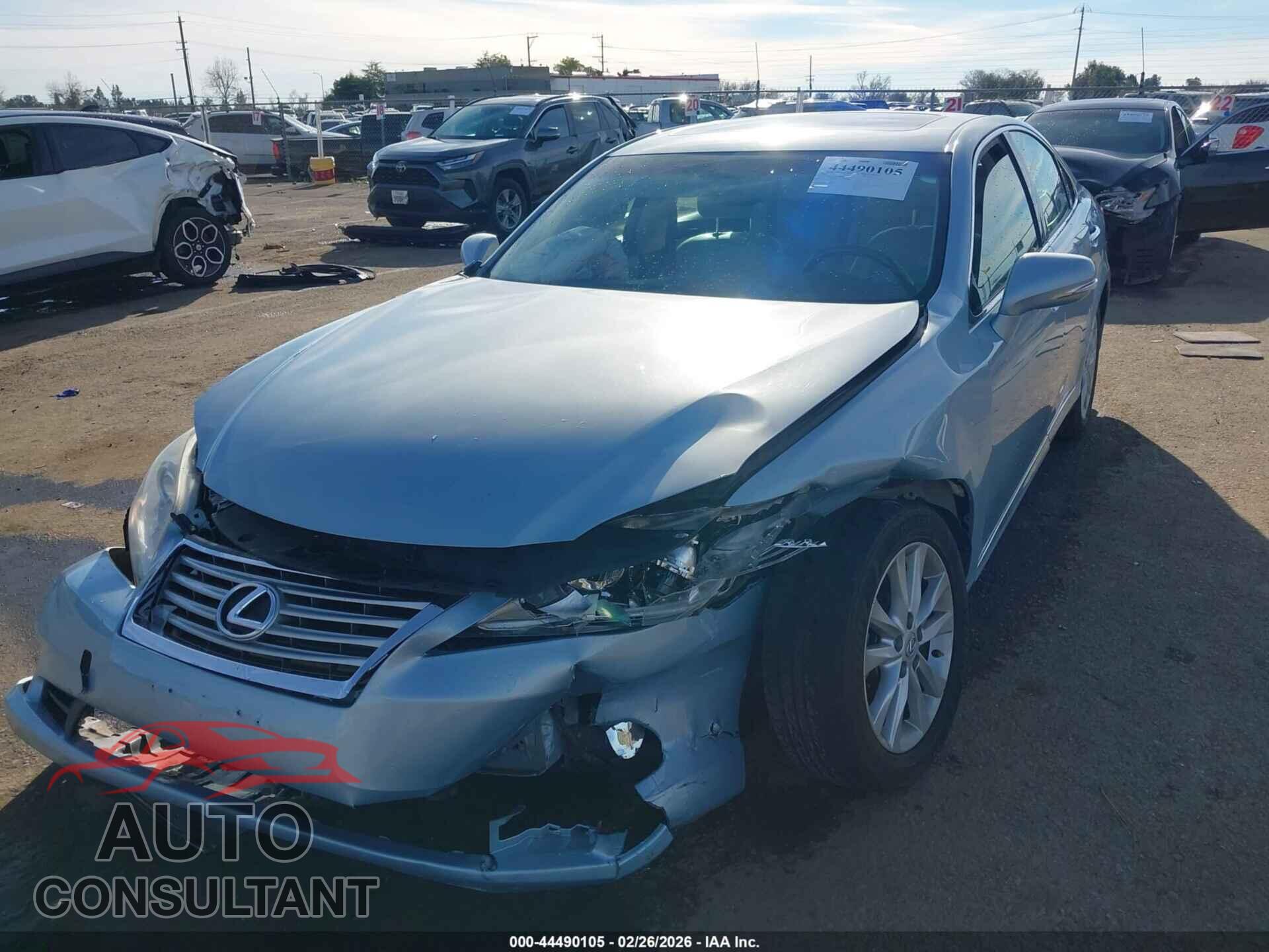 LEXUS ES 350 2012 - JTHBK1EG9C2508568