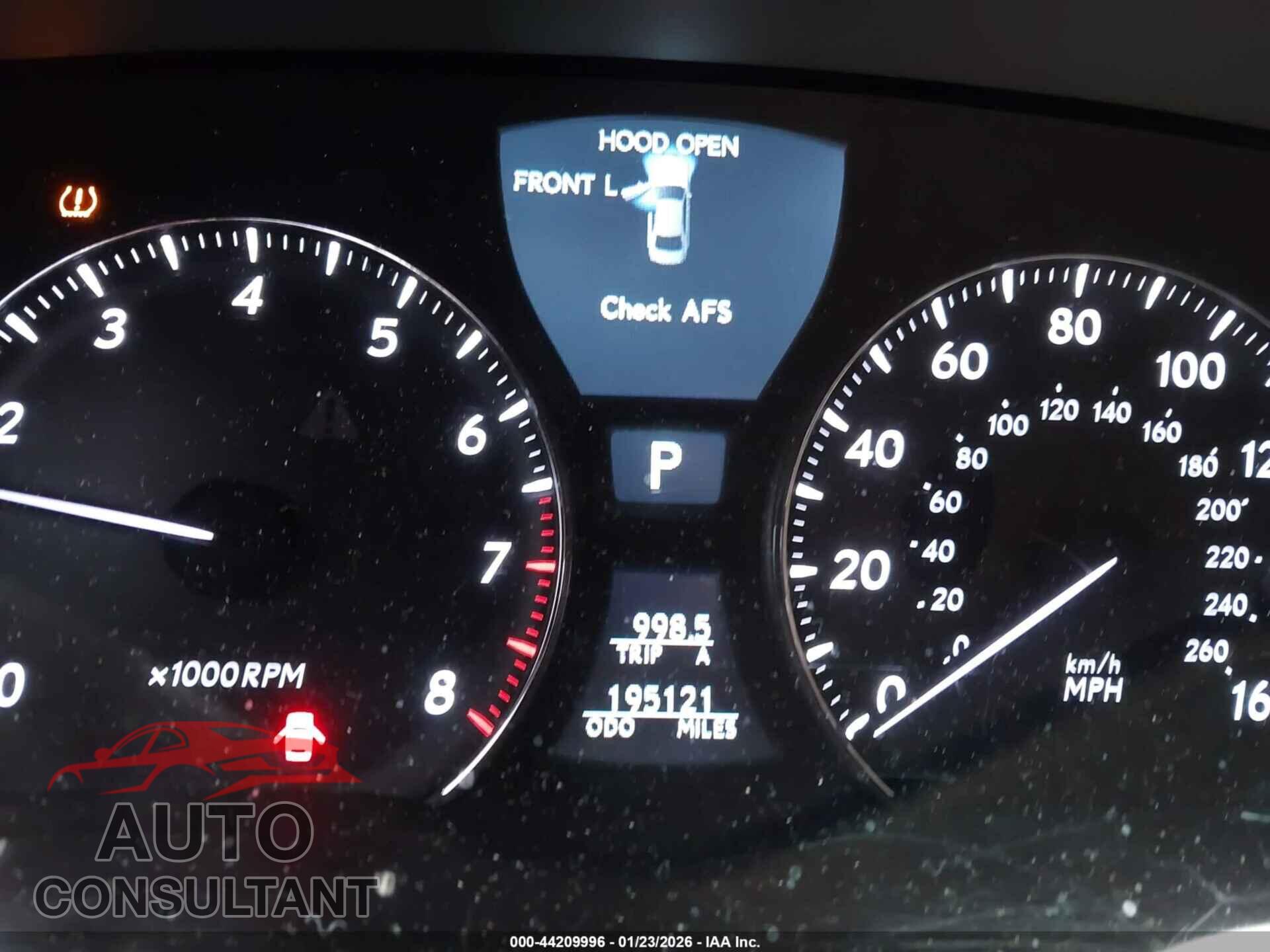 LEXUS LS 460 2012 - JTHBL5EF9C5111663