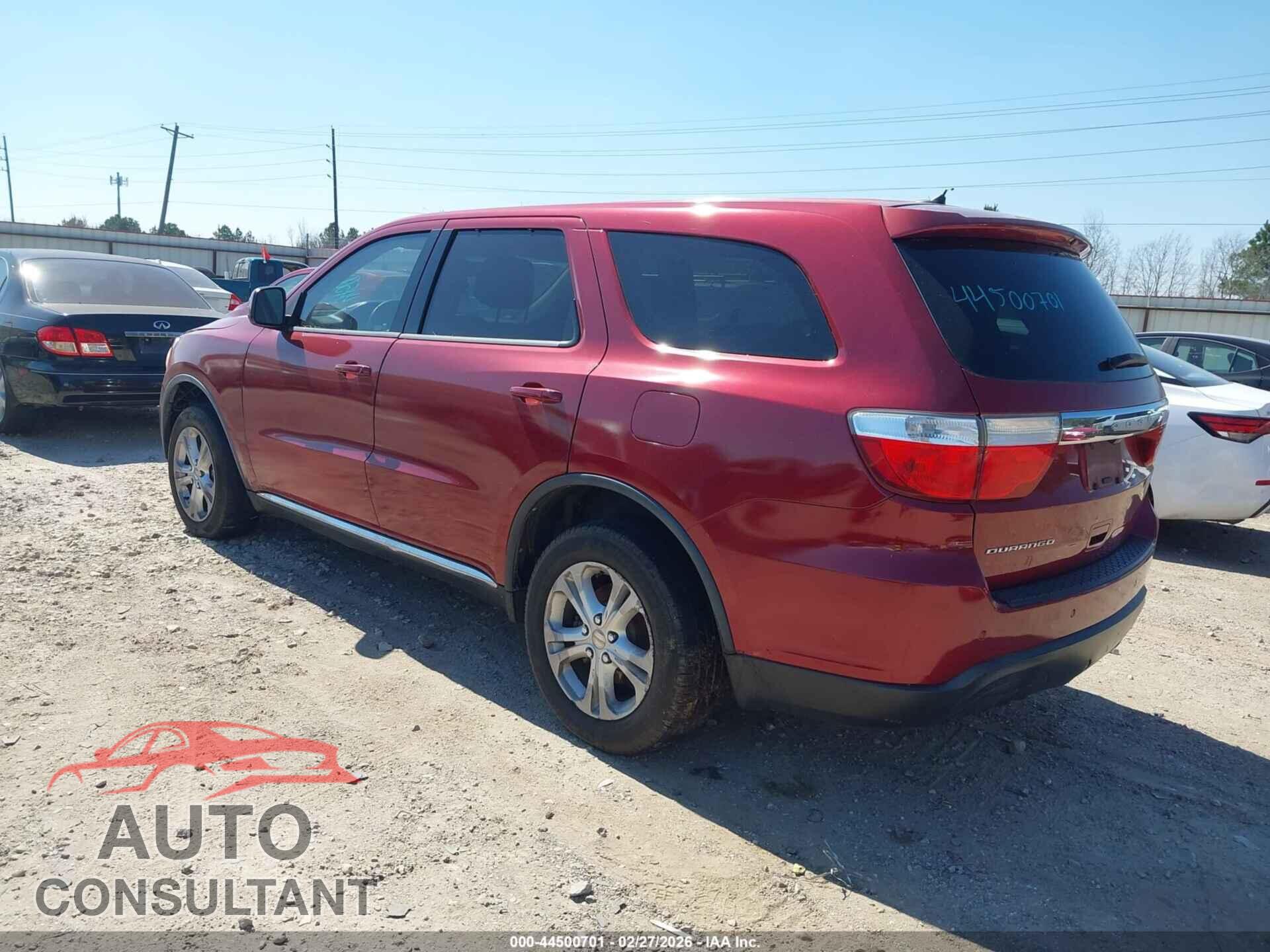 DODGE DURANGO 2013 - 1C4RDHAGXDC527330