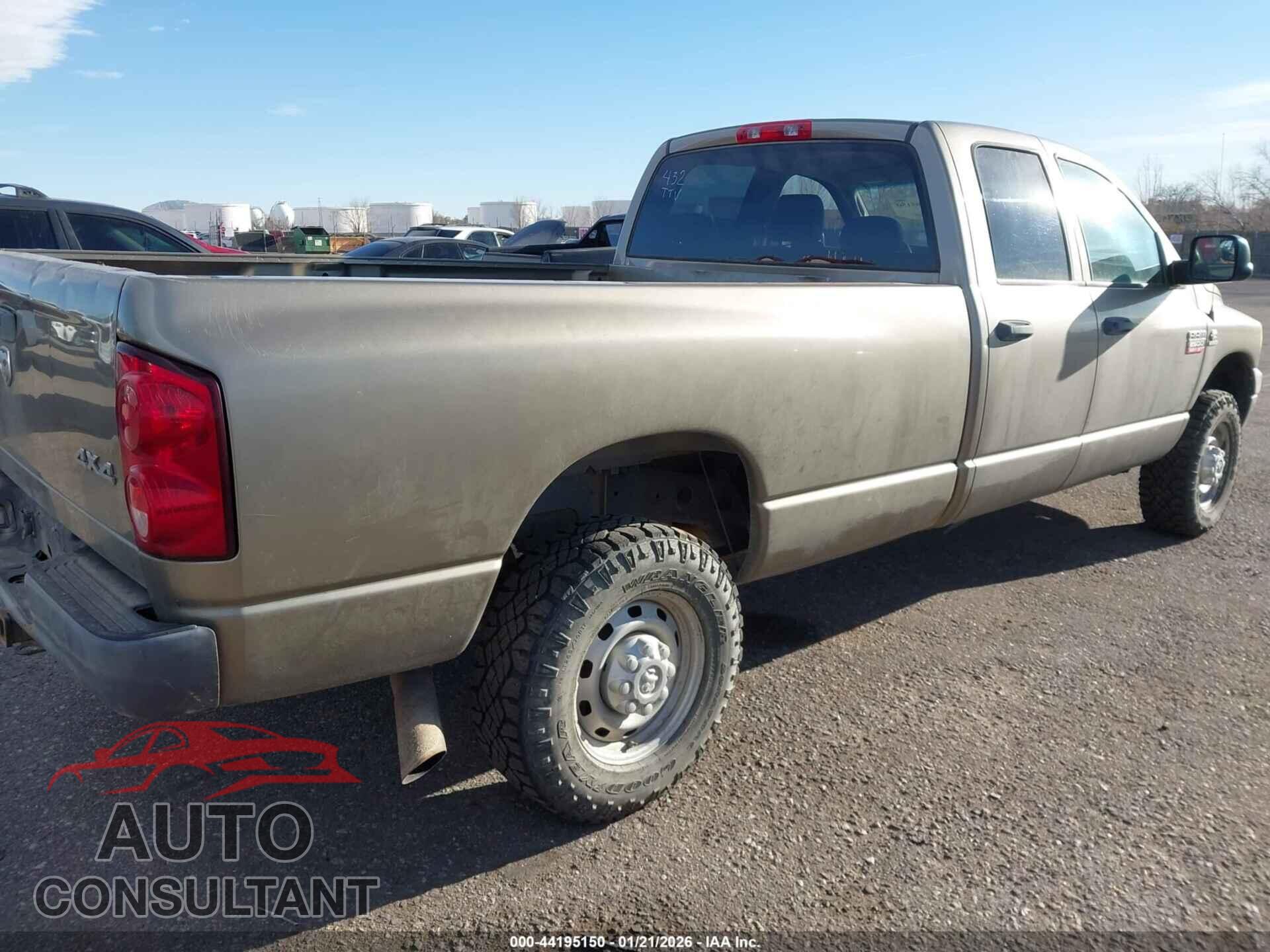 DODGE RAM 2500 2009 - 3D7KS28L09G545482
