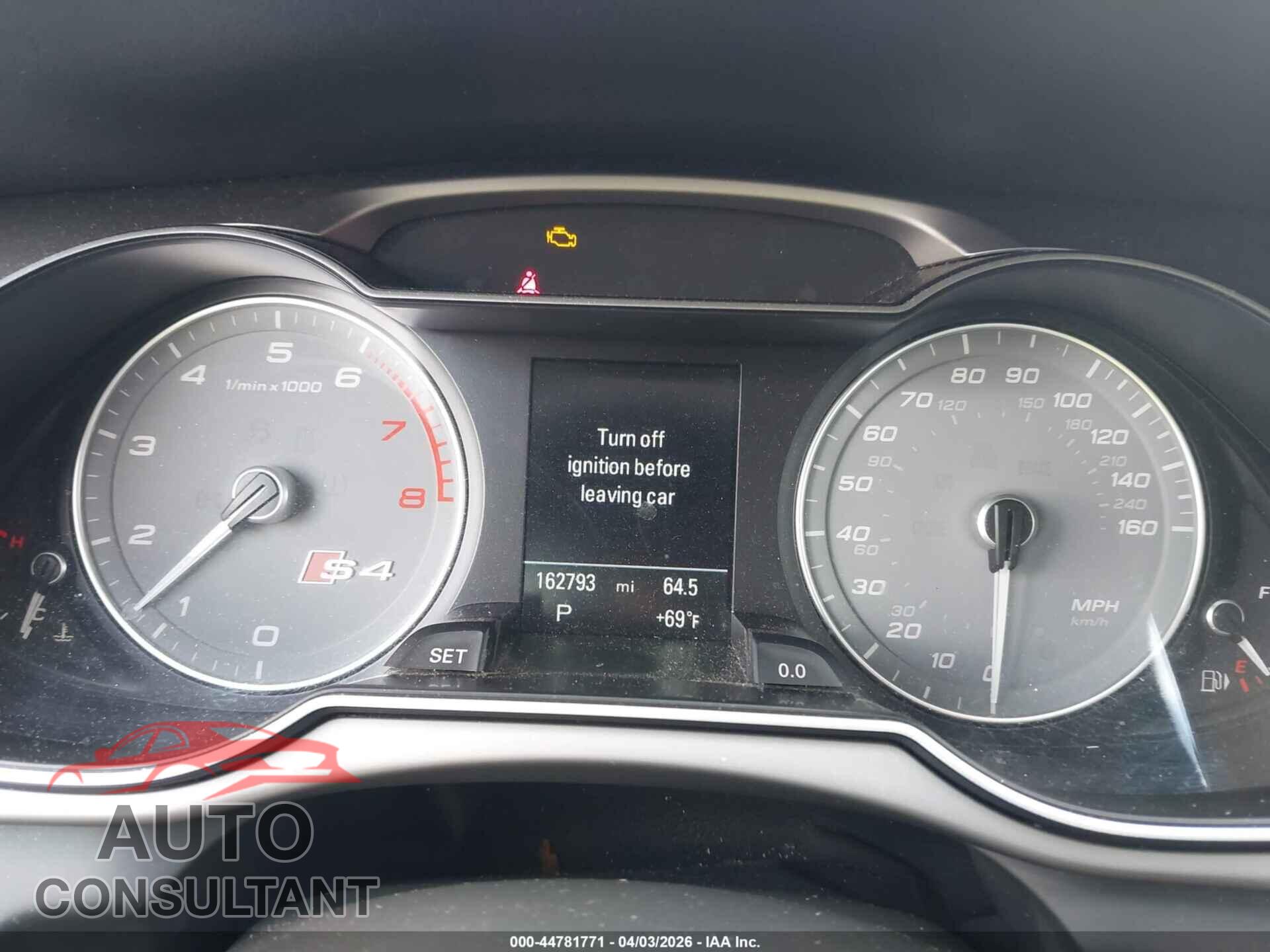 AUDI S4 2014 - WAUBGAFL0EA142407