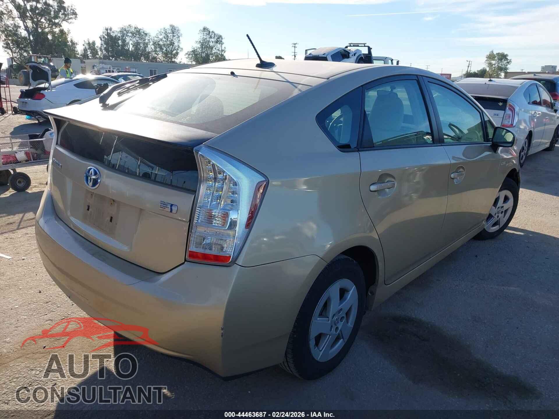 TOYOTA PRIUS 2011 - JTDKN3DU2B1382084