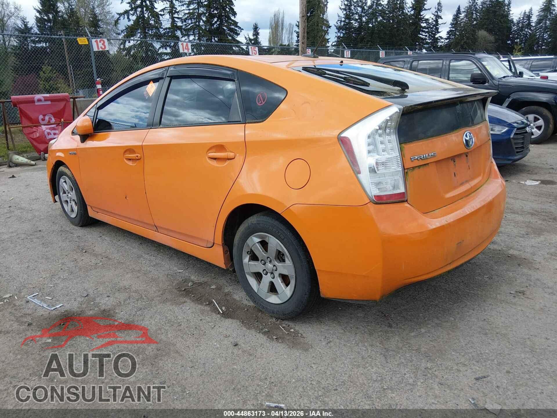 TOYOTA PRIUS 2011 - JTDKN3DU7B5333228