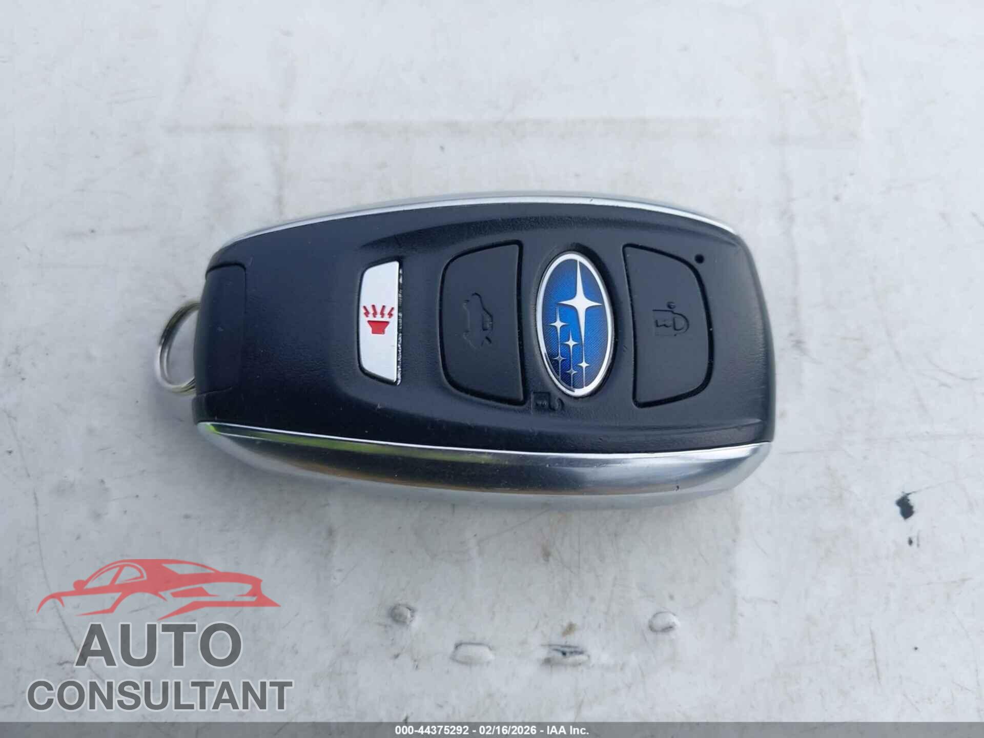 SUBARU ASCENT 2019 - 4S4WMARD5K3458396