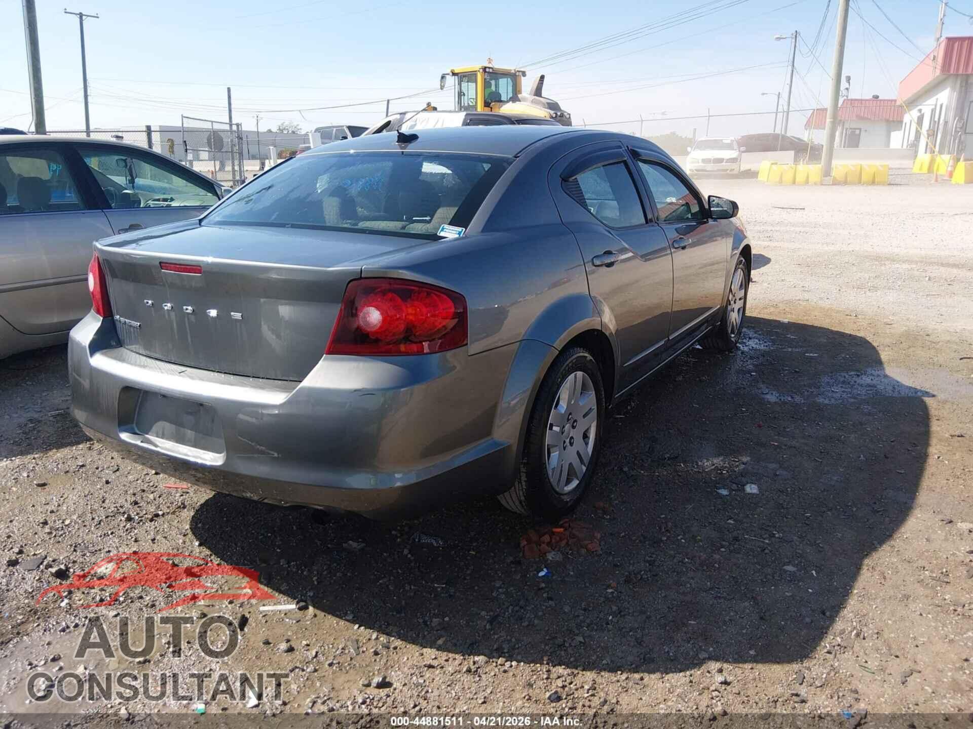 DODGE AVENGER 2012 - 1C3CDZAB8CN323536