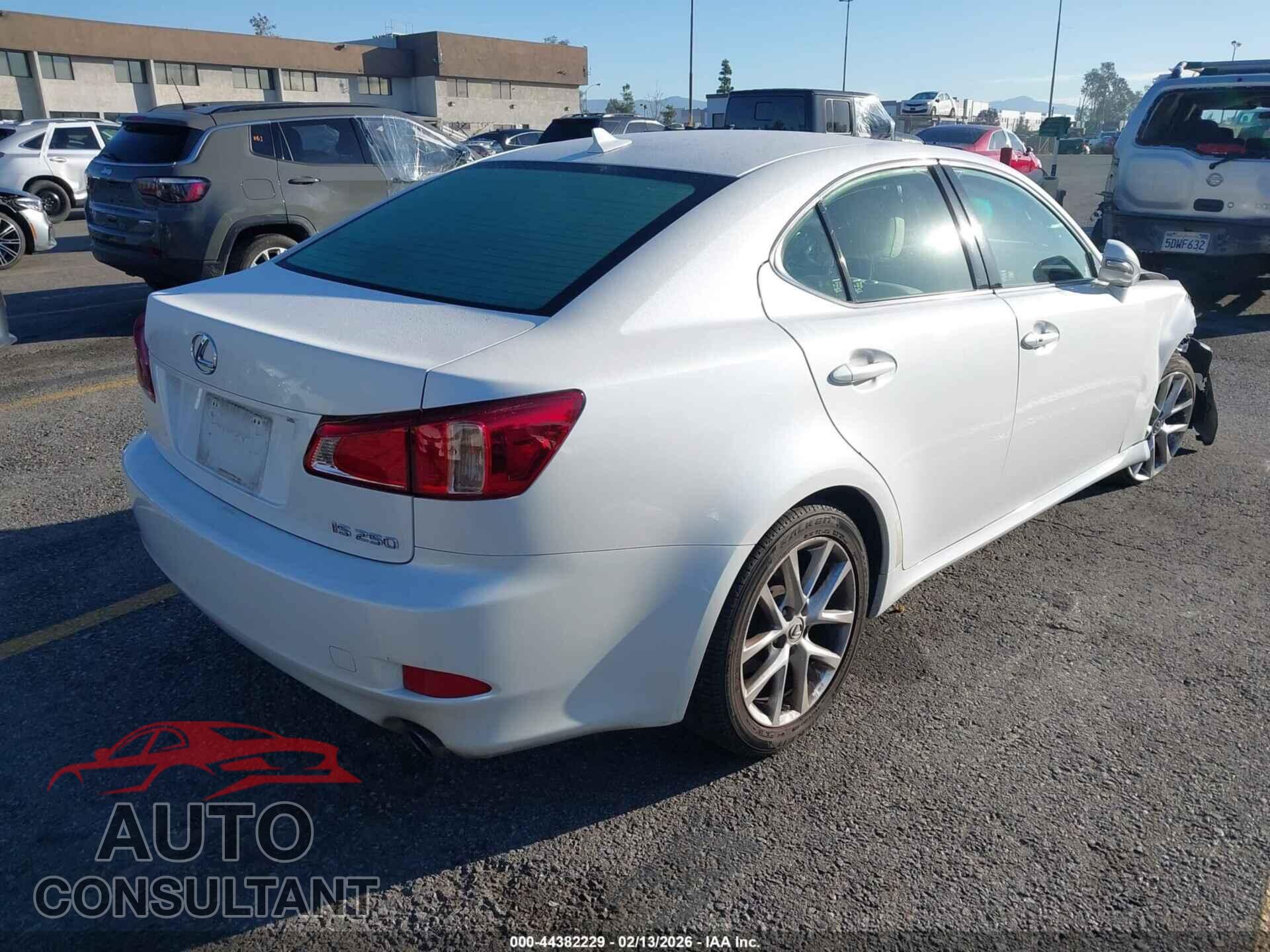 LEXUS IS 250 2011 - JTHBF5C27B5148796