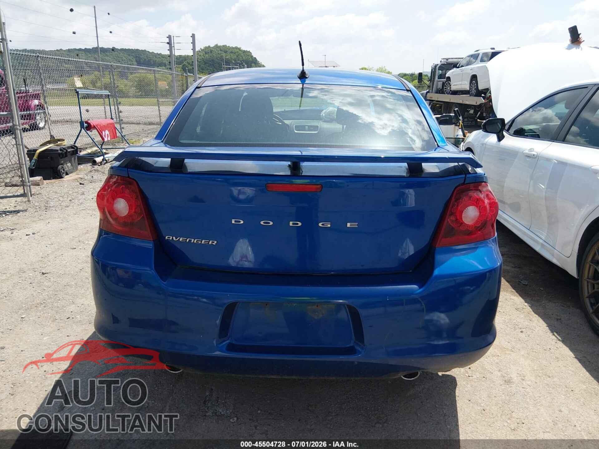 DODGE AVENGER 2013 - 1C3CDZAG3DN634000