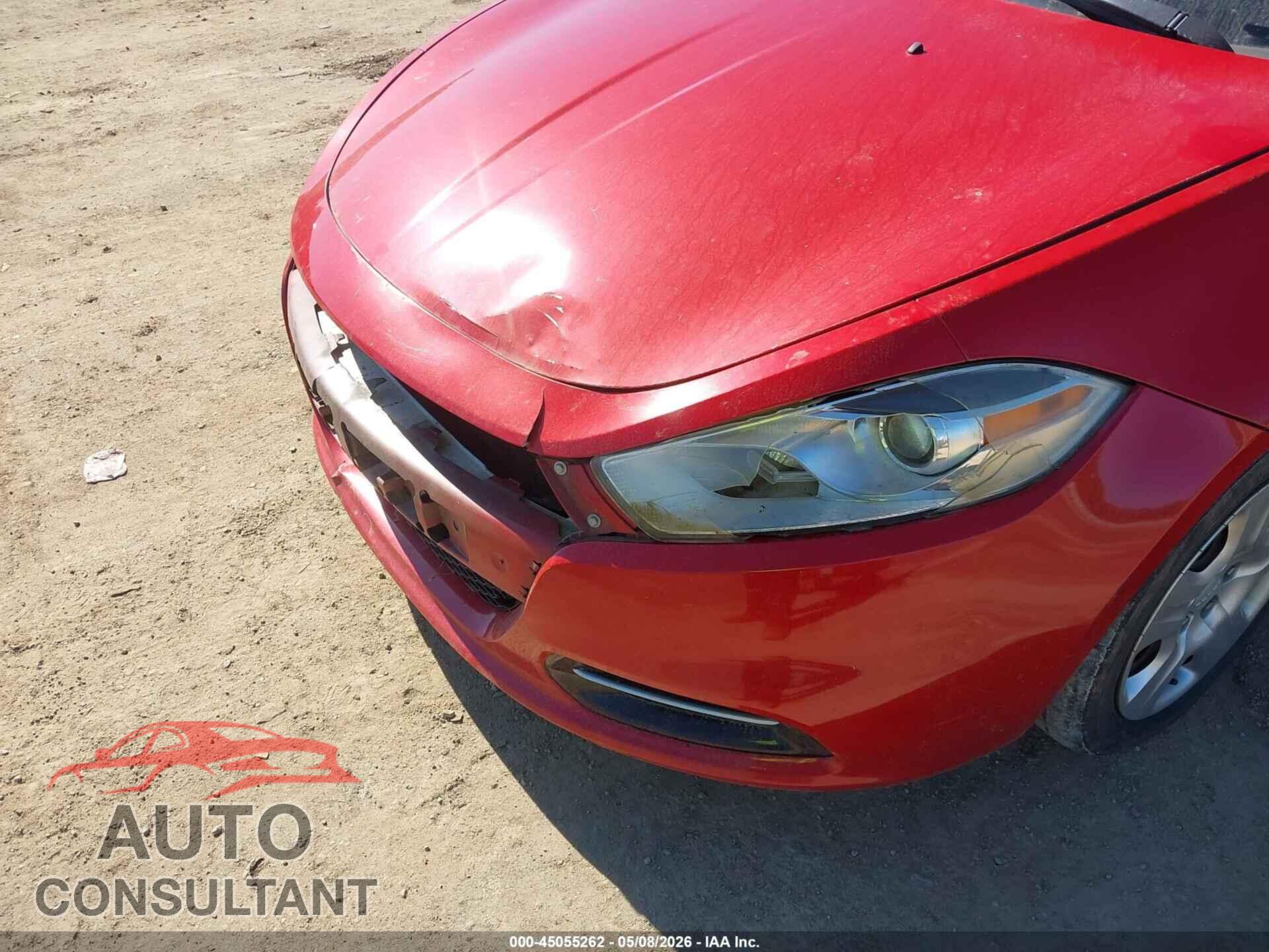 DODGE DART 2013 - 1C3CDFAAXDD329223