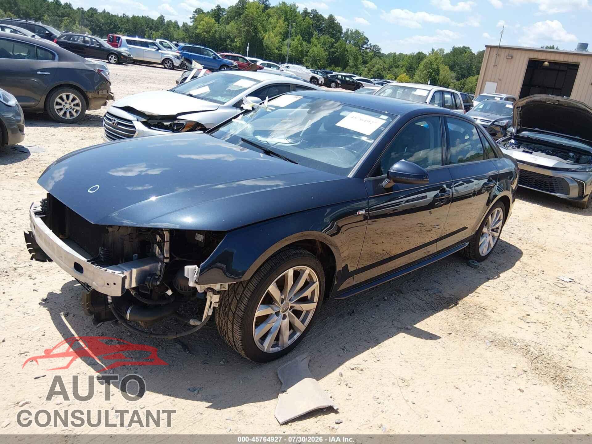 AUDI A4 2018 - WAUKMAF40JA074993