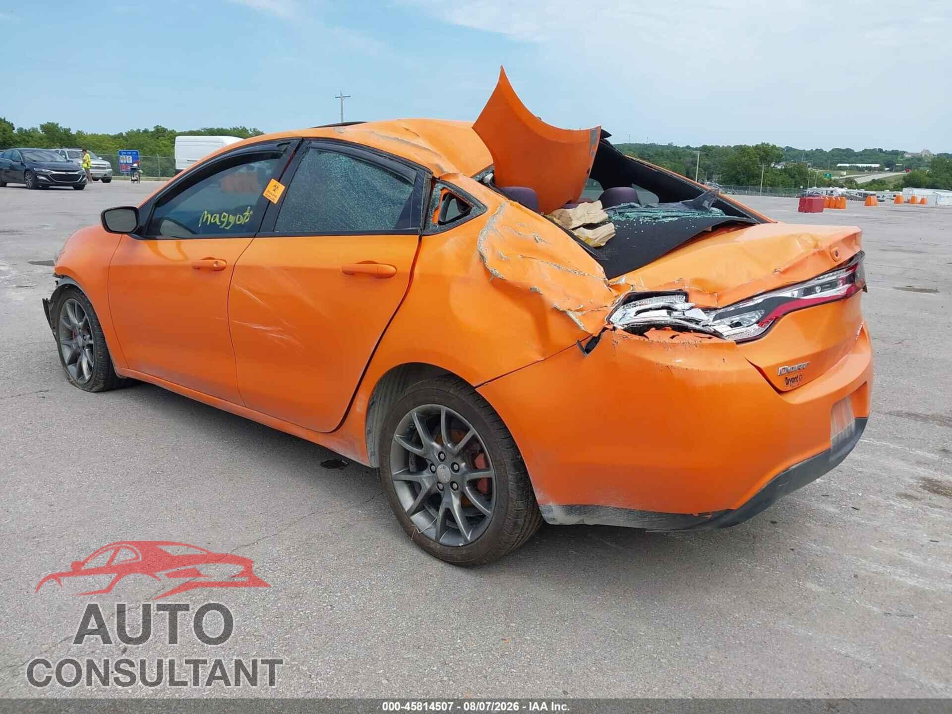 DODGE DART 2014 - 1C3CDFBB6ED724136