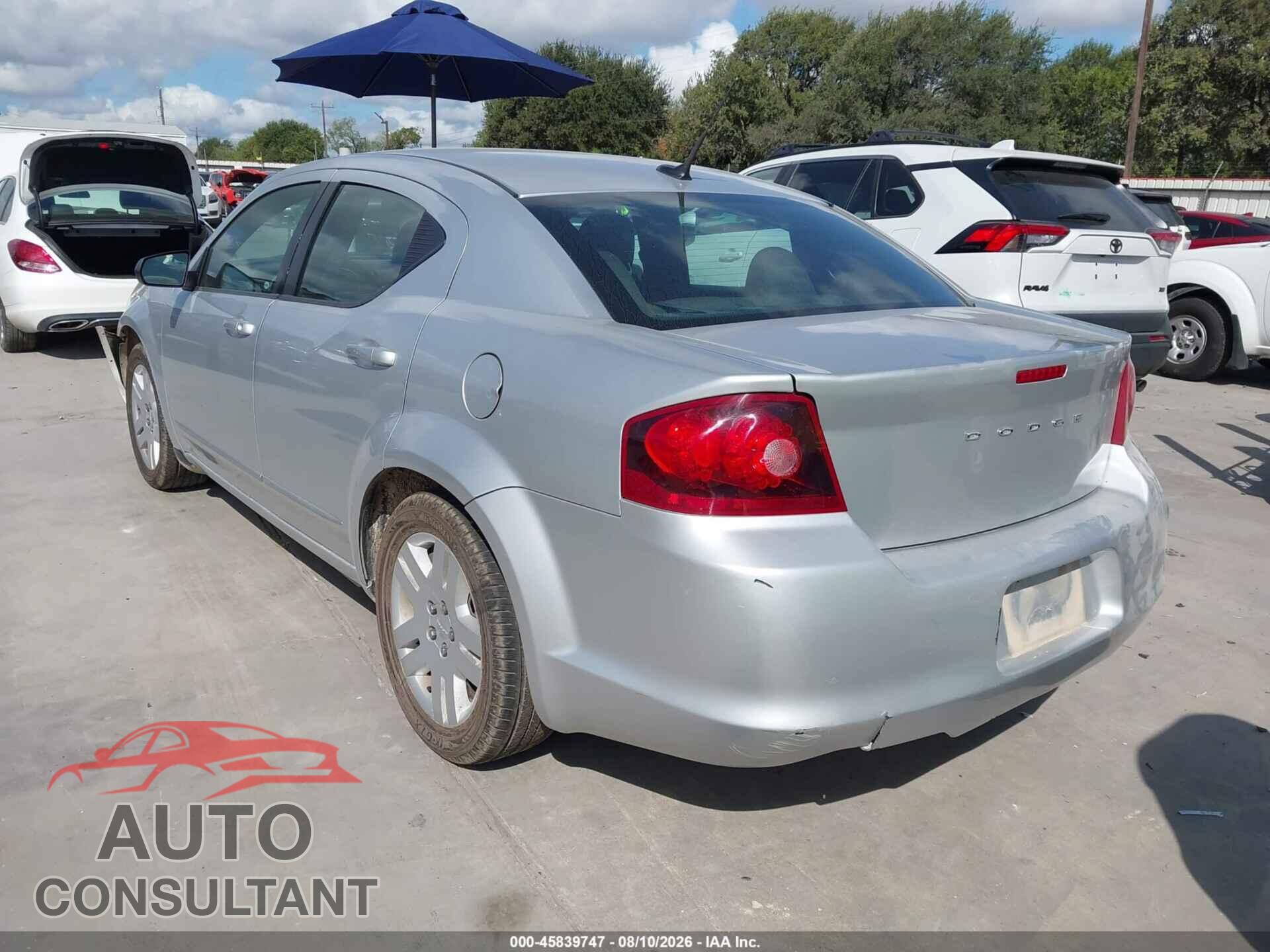 DODGE AVENGER 2011 - 1B3BD4FB6BN540845