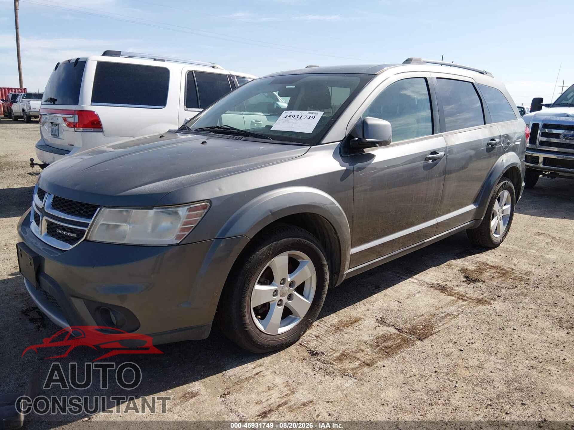DODGE JOURNEY 2012 - 3C4PDDBGXCT195391