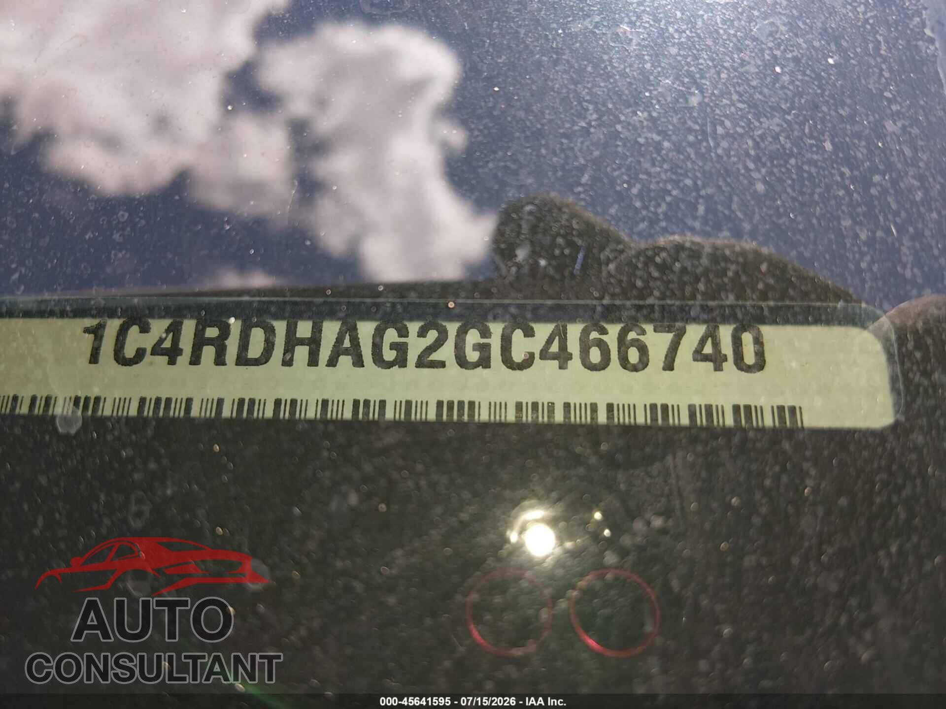 DODGE DURANGO 2016 - 1C4RDHAG2GC466740