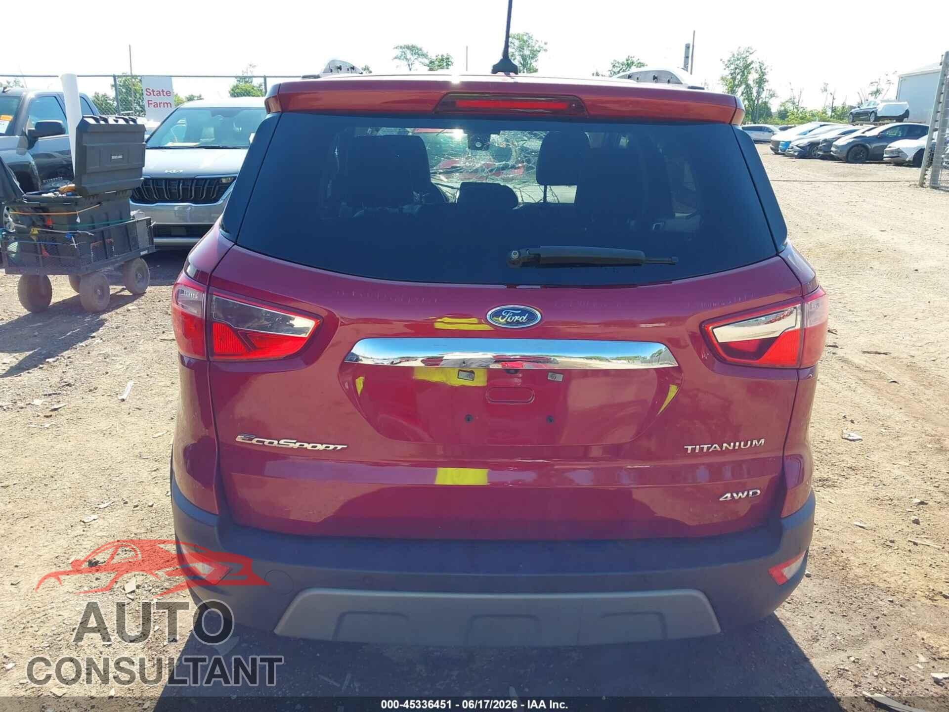 FORD ECOSPORT 2021 - MAJ6S3KL4MC453013