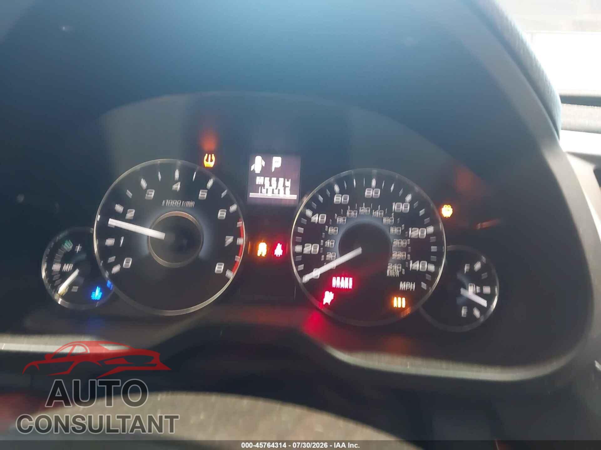 SUBARU OUTBACK 2012 - 4S4BRBLC5C3236349