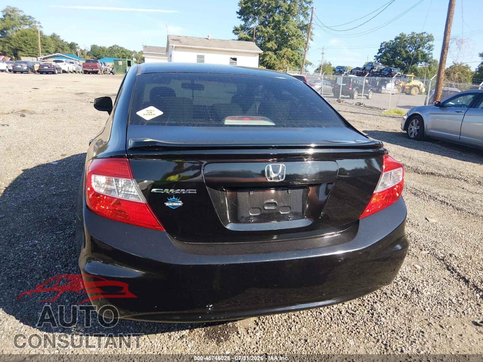 HONDA CIVIC 2012 - 19XFB2F54CE093653