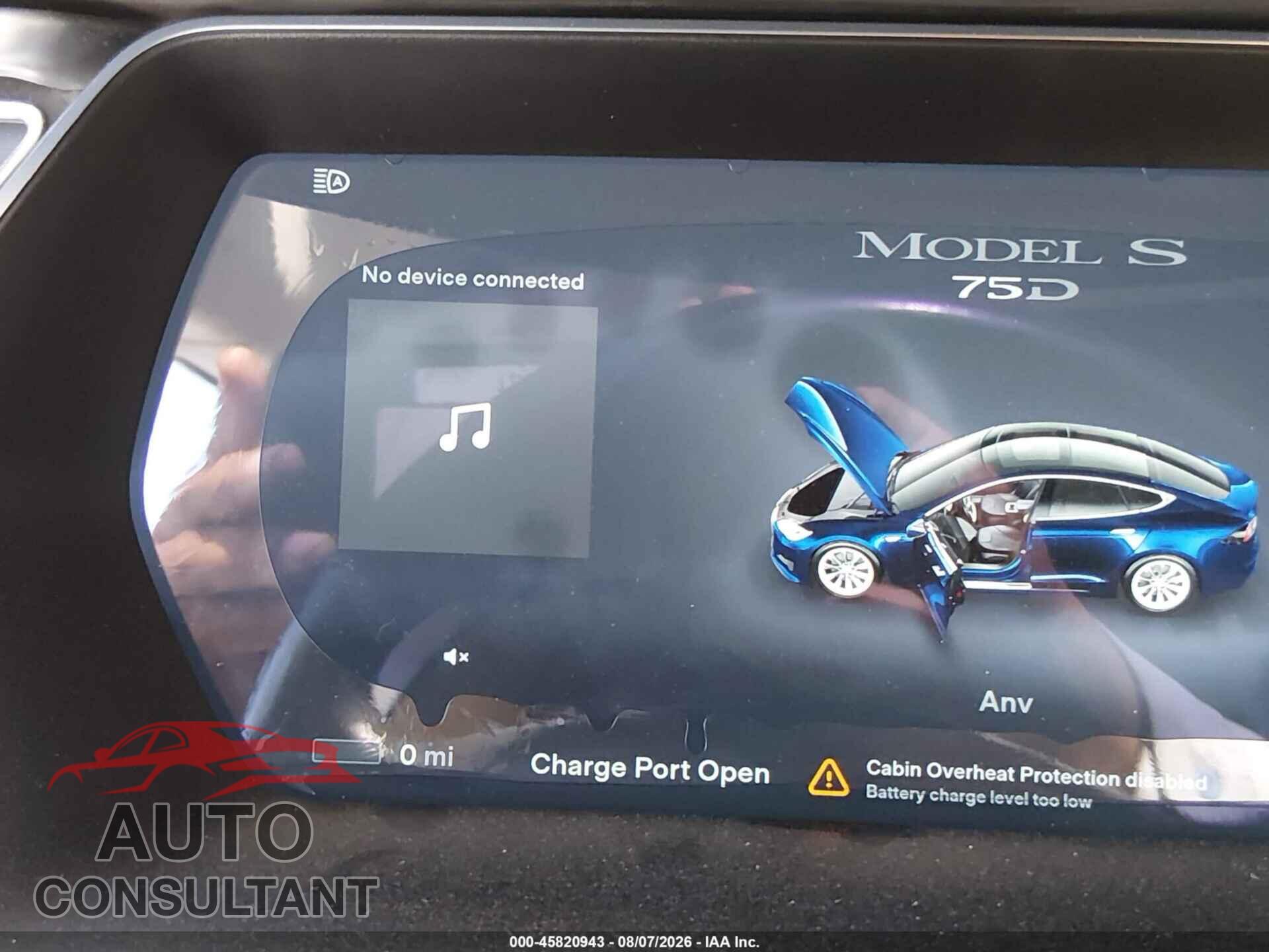 TESLA MODEL S 2017 - 5YJSA1E24HF187813