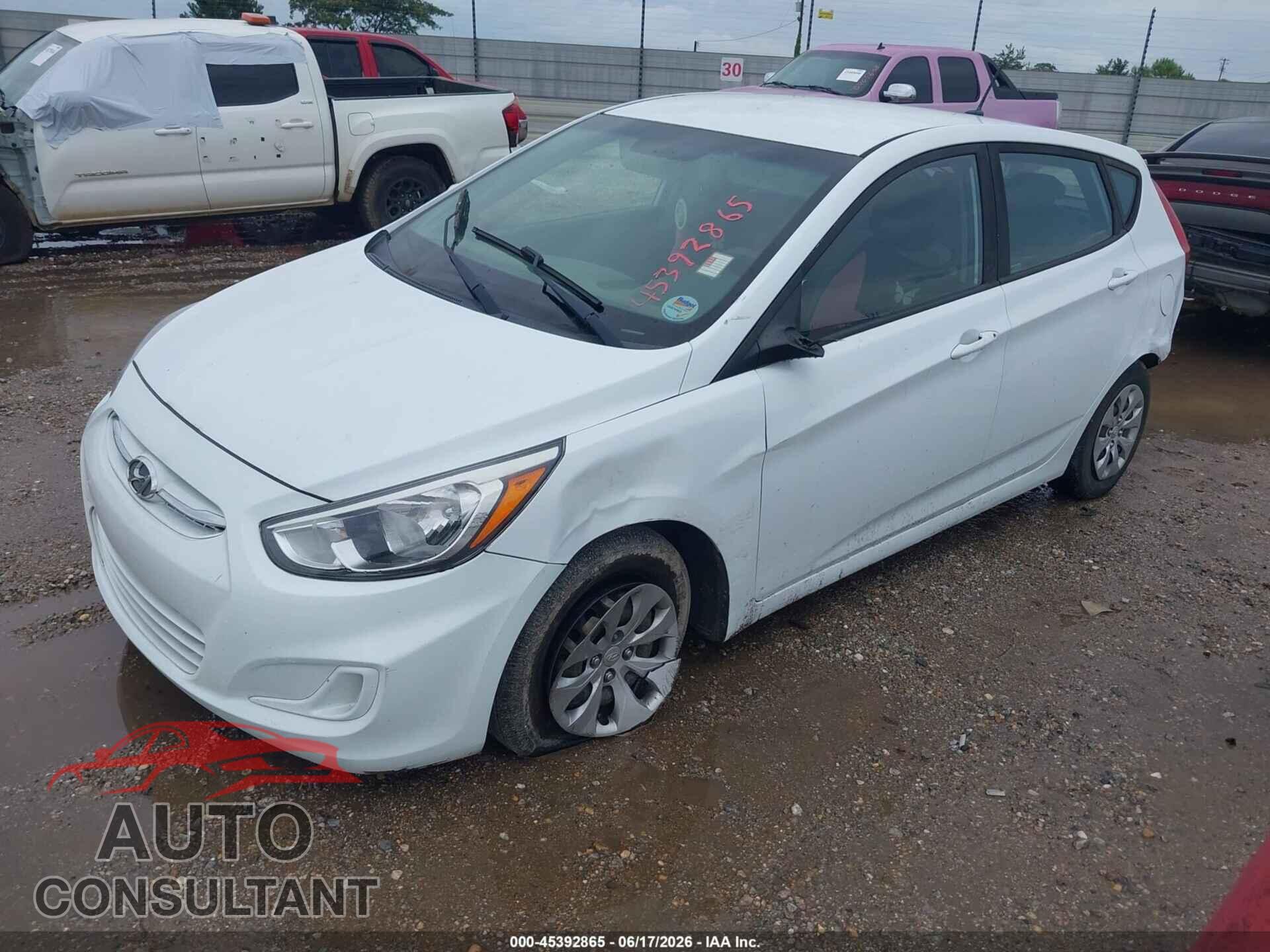 HYUNDAI ACCENT 2017 - KMHCT5AEXHU336699