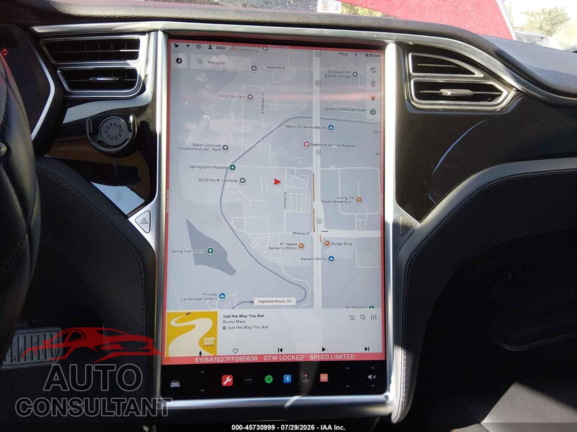 TESLA MODEL S 2015 - 5YJSA1S27FF095838