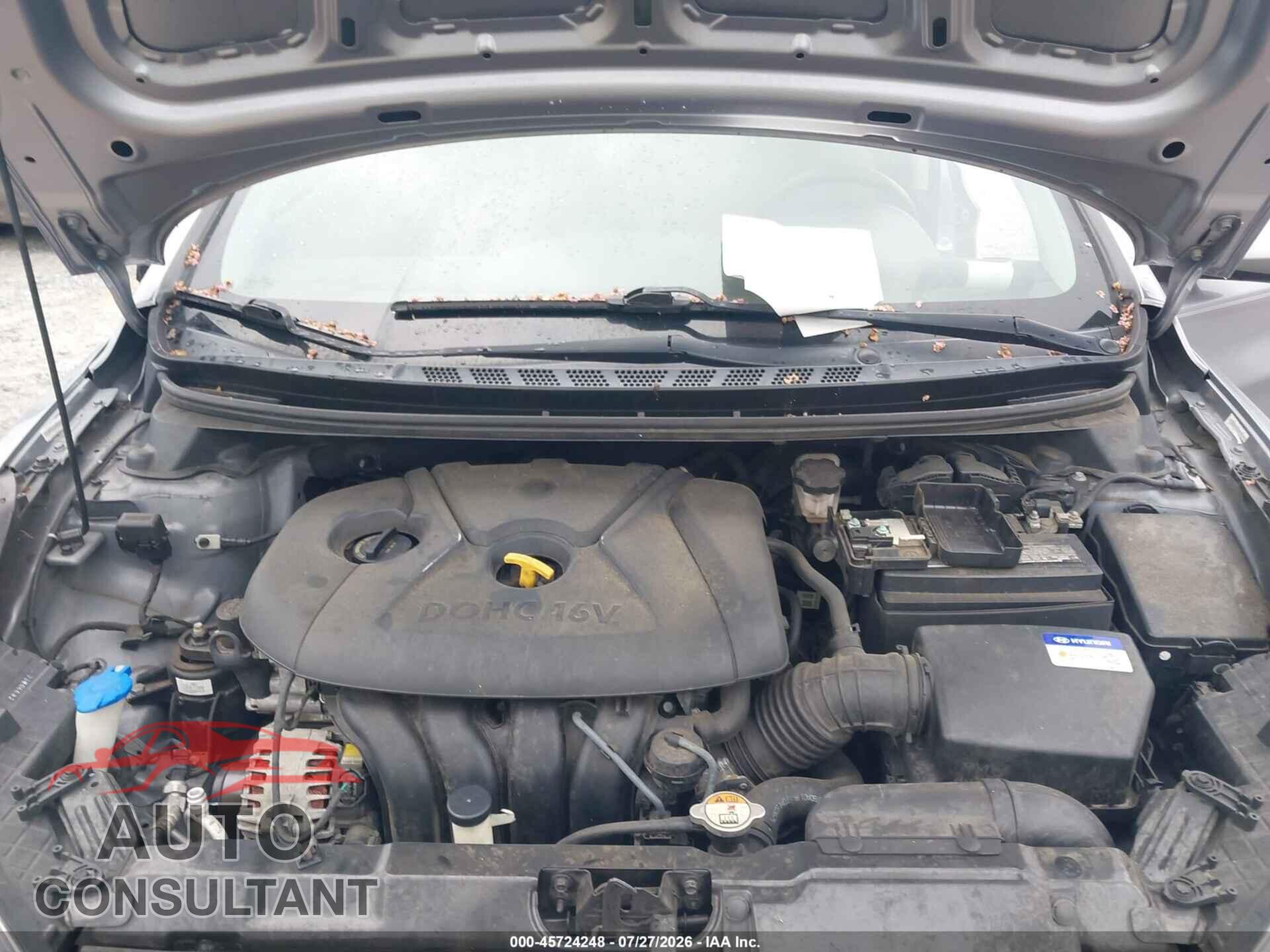 HYUNDAI ELANTRA 2013 - KMHDH4AE5DU503822