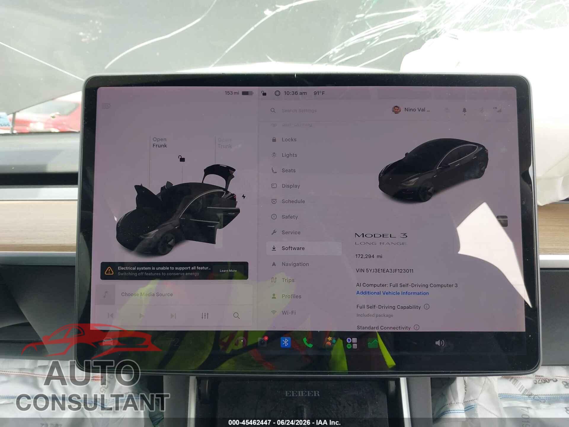 TESLA MODEL 3 2018 - 5YJ3E1EA3JF123011