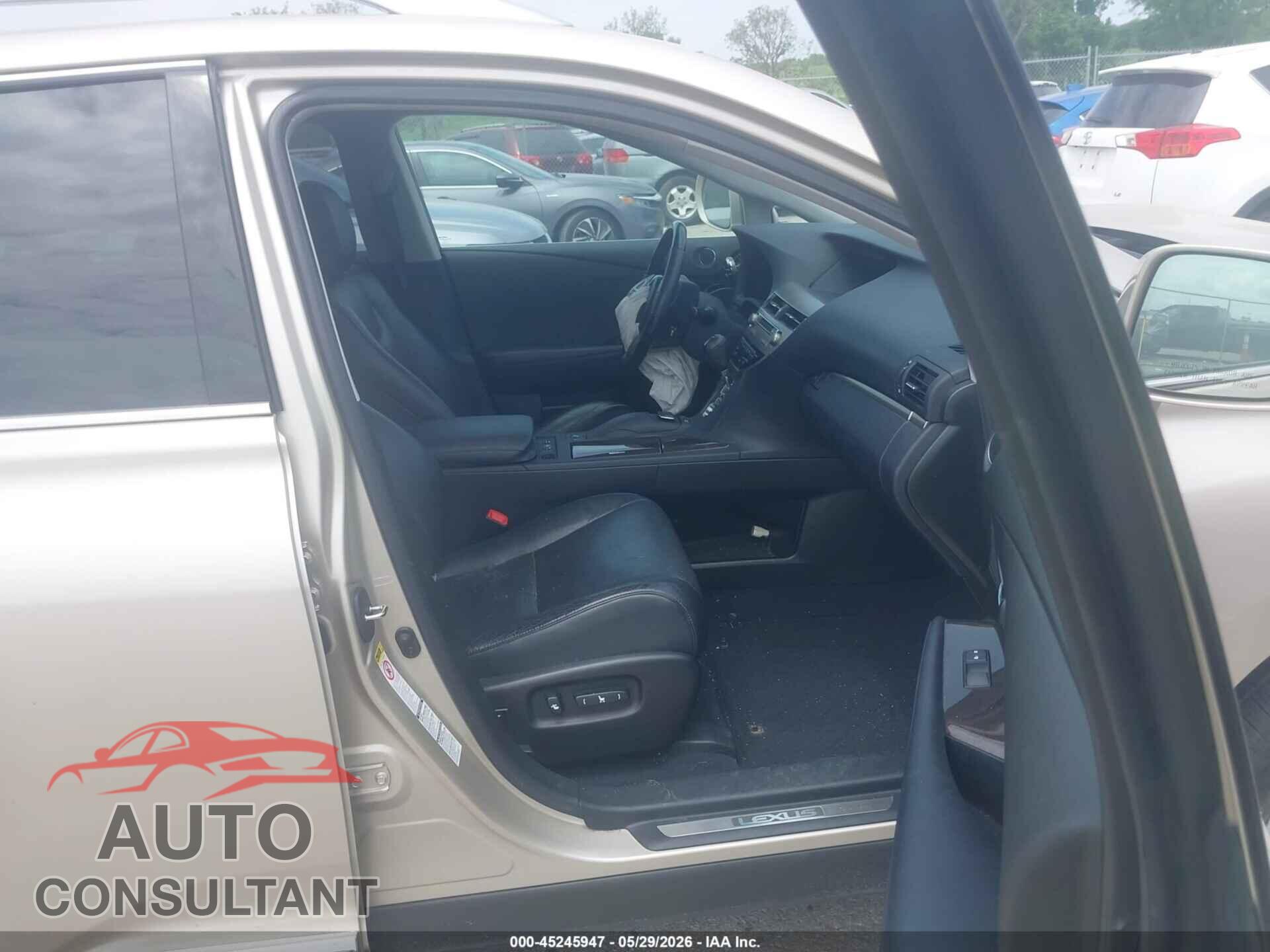 LEXUS RX 350 2013 - 2T2BK1BA0DC167660