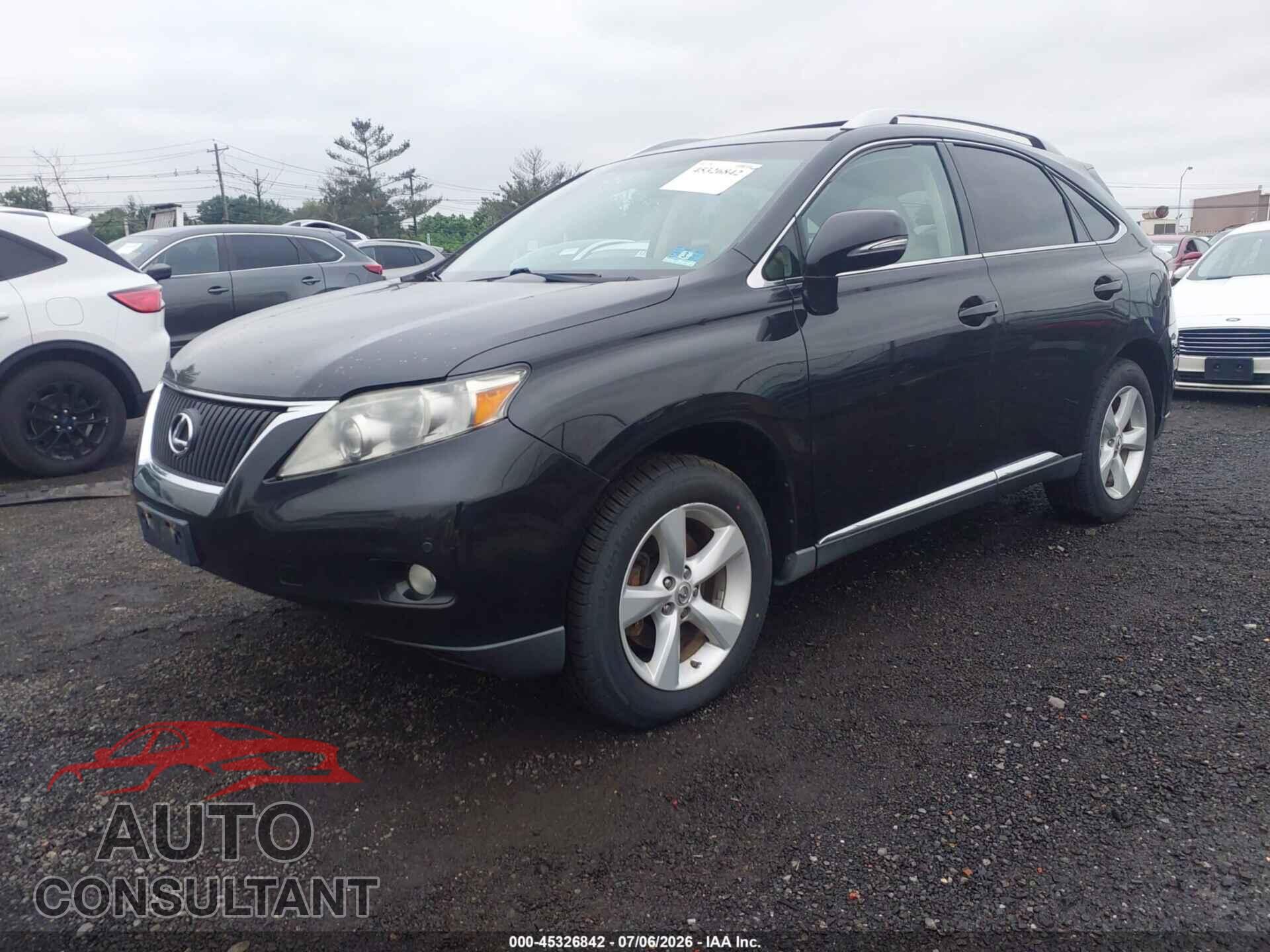 LEXUS RX 350 2012 - 2T2BK1BA8CC139362