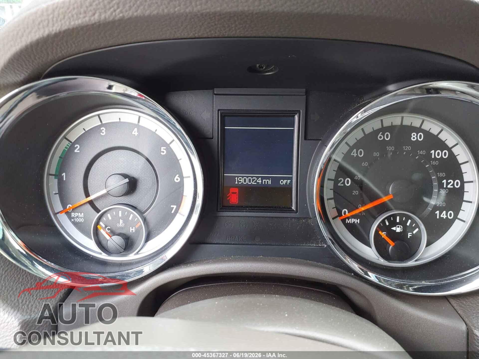 DODGE DURANGO 2013 - 1C4RDJDG9DC540489