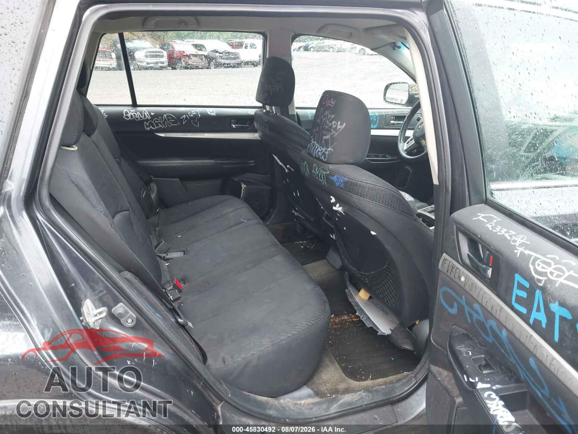 SUBARU OUTBACK 2012 - 4S4BRBAC0C3278043