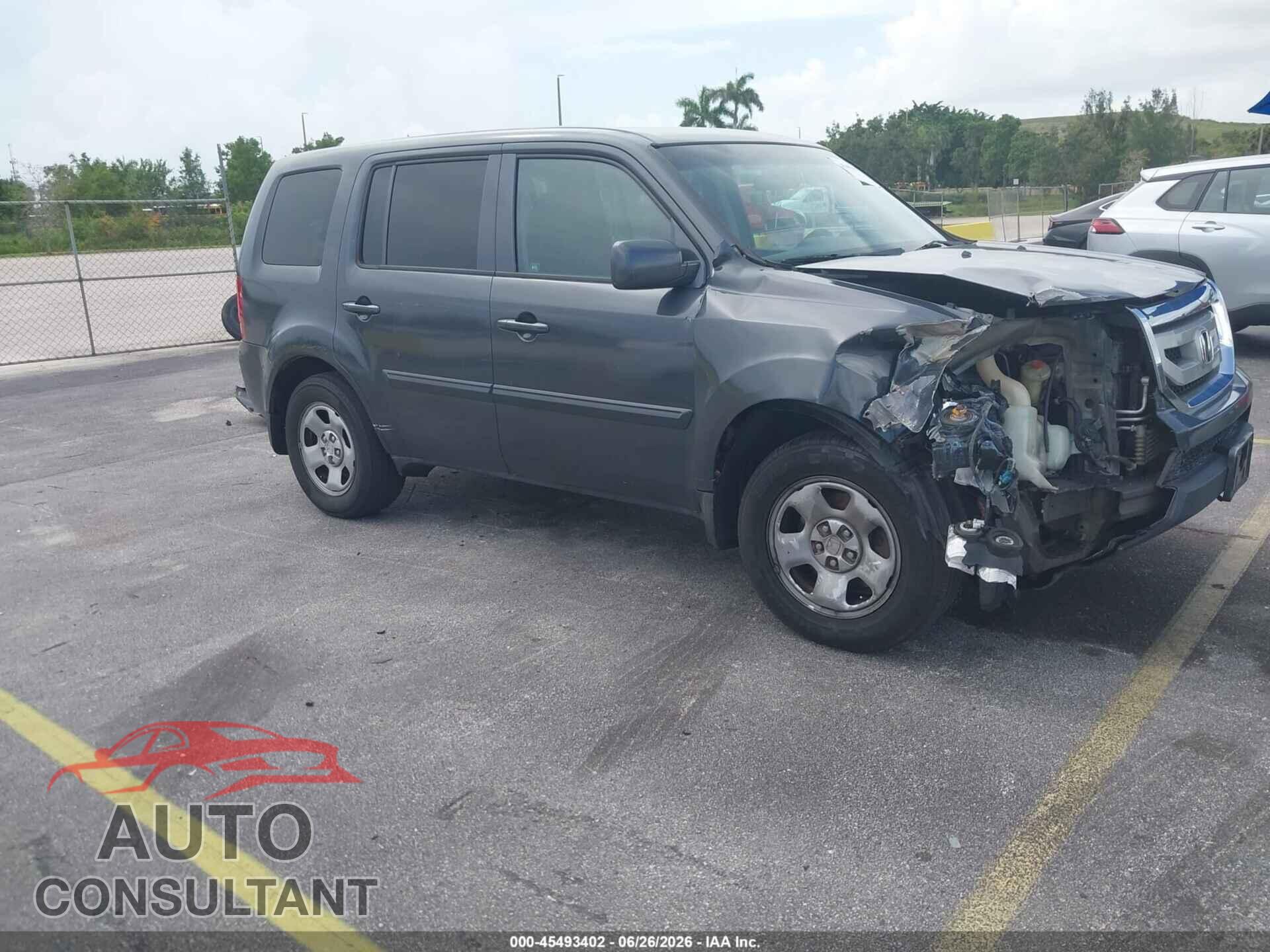 HONDA PILOT 2011 - 5FNYF4H27BB075457
