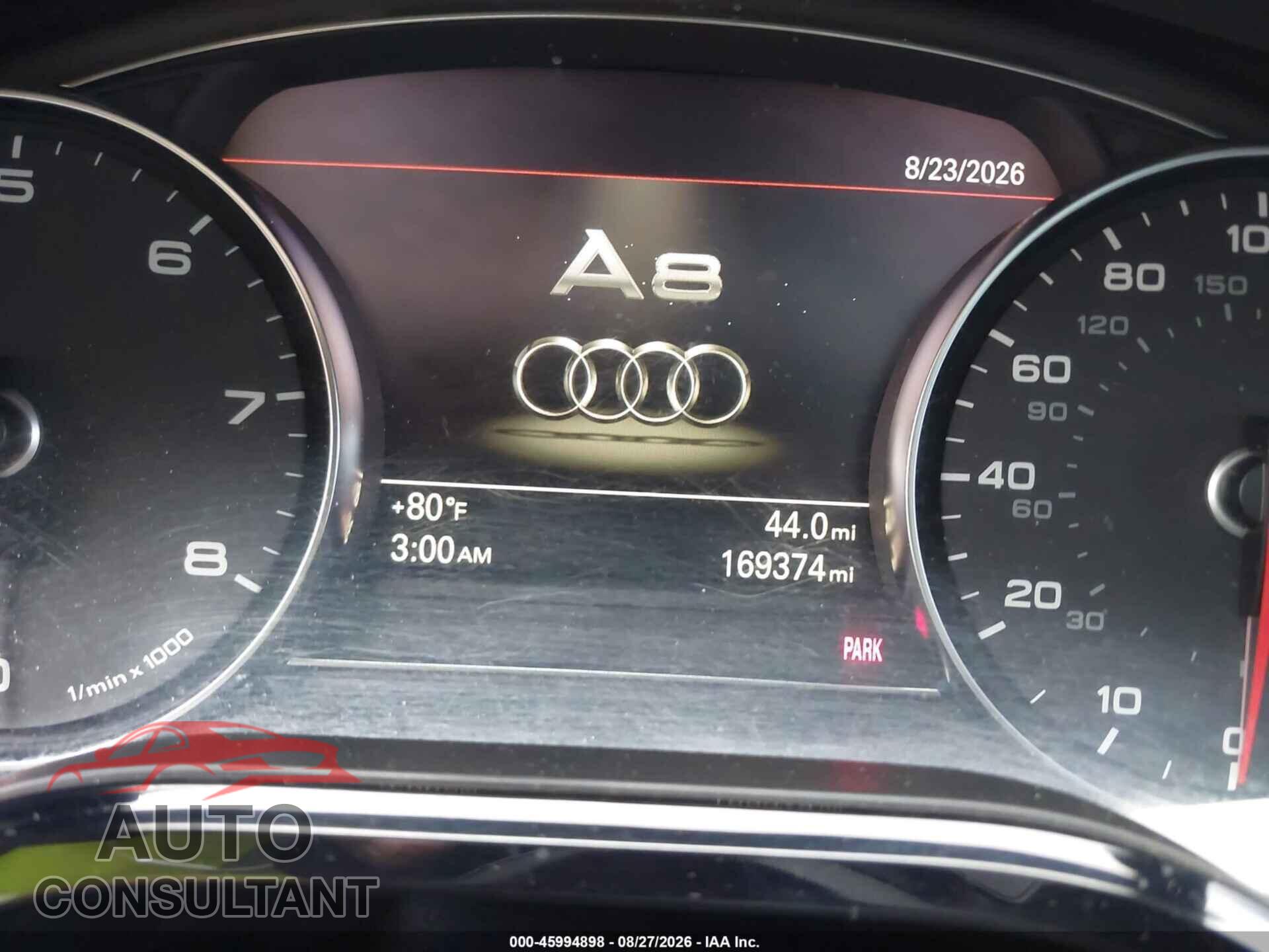 AUDI A8 L 2013 - WAURGAFD4DN002908