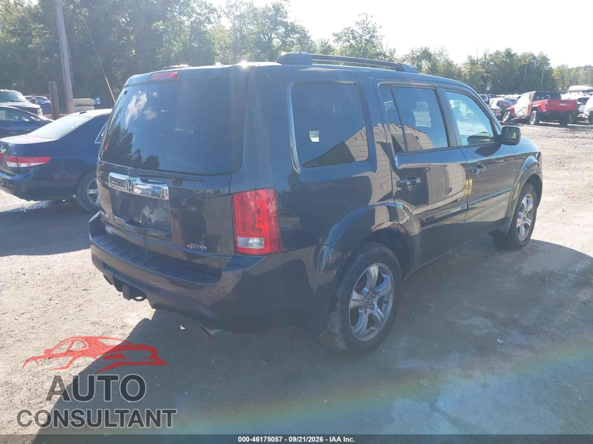 HONDA PILOT 2012 - 5FNYF4H59CB030158