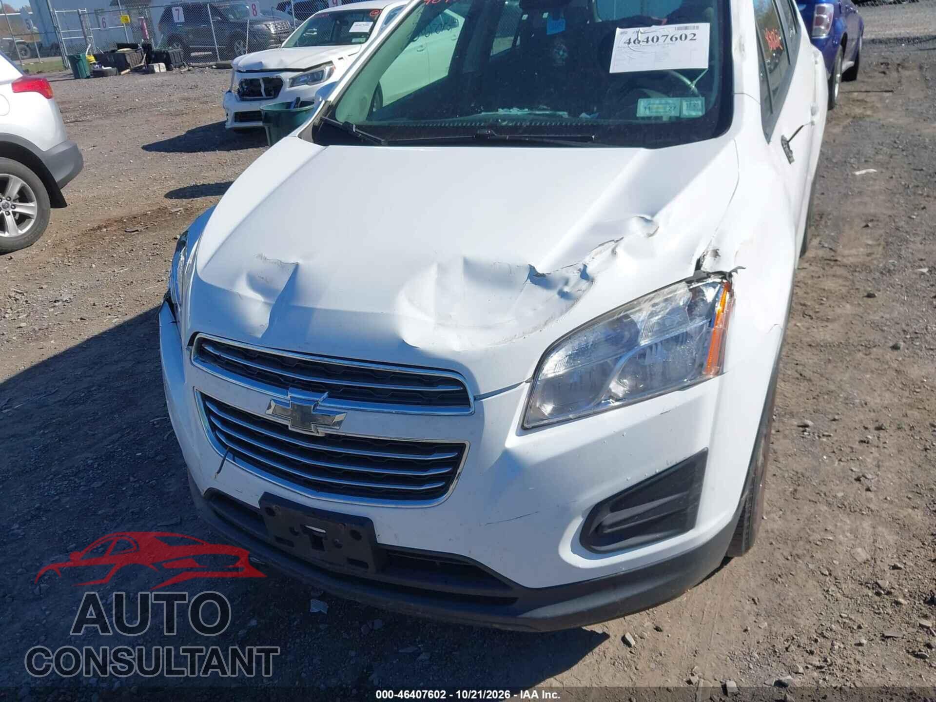 CHEVROLET TRAX 2015 - KL7CJPSB1FB103827