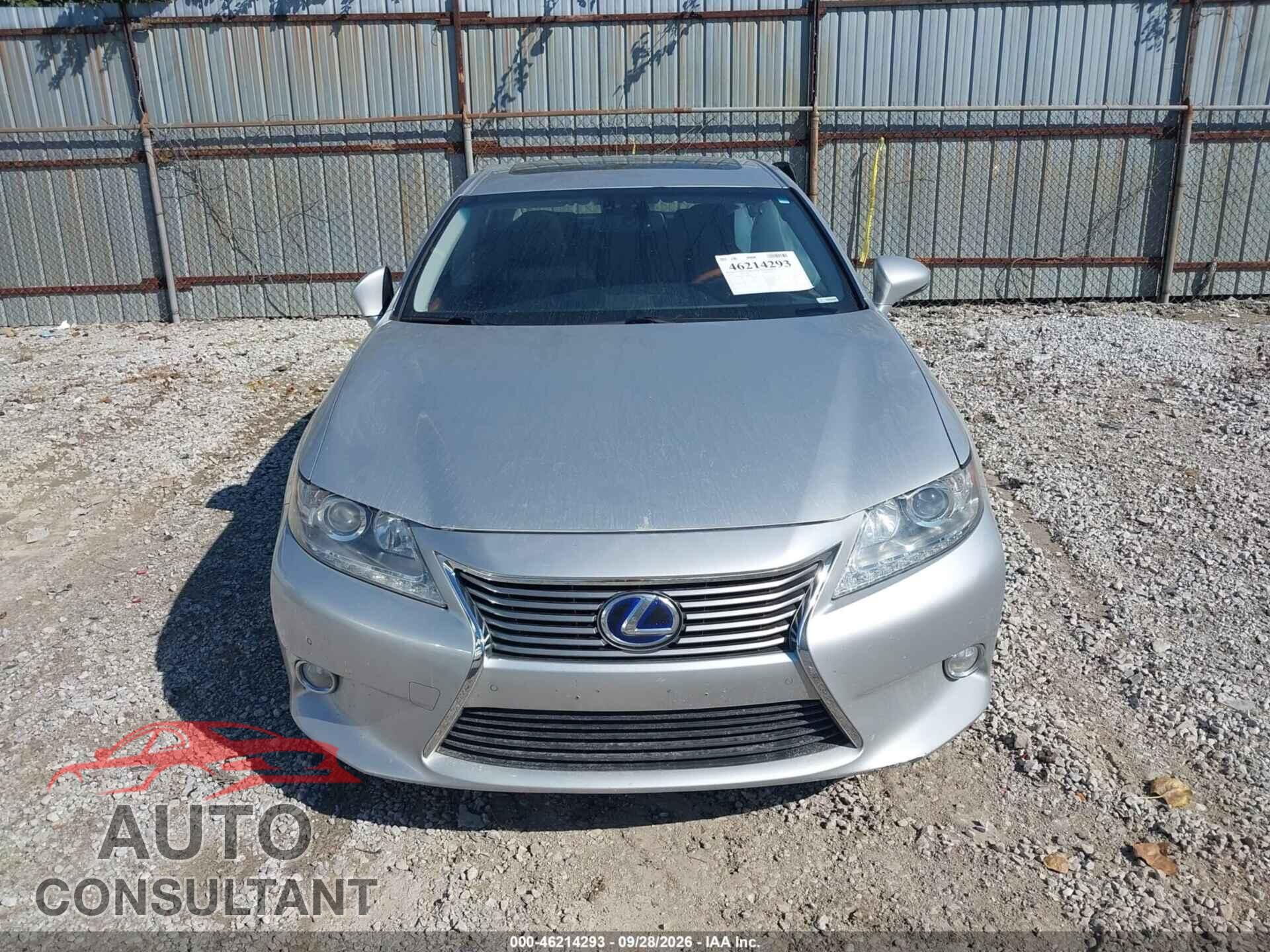 LEXUS ES 300H 2013 - JTHBW1GG7D2008704