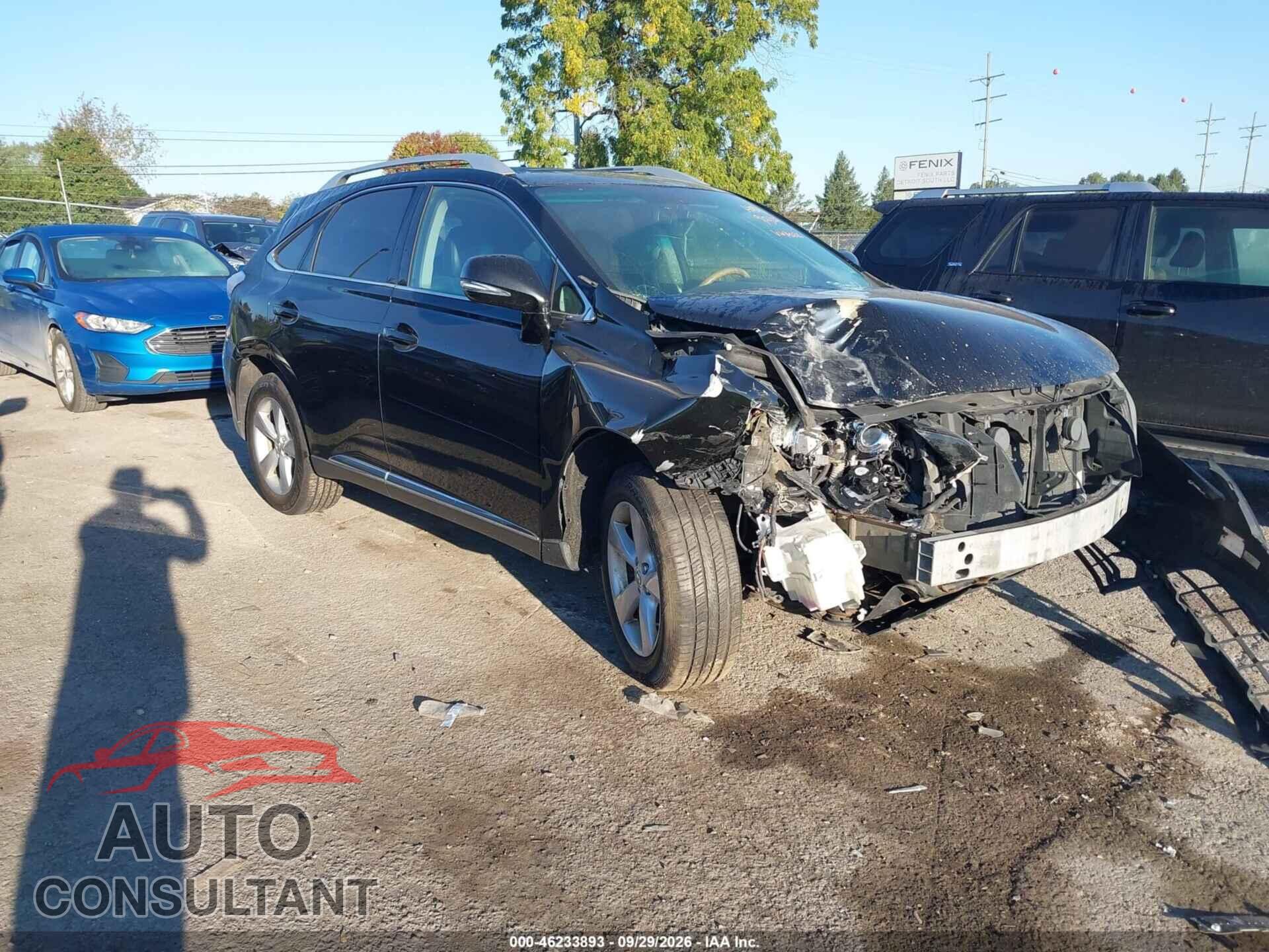 LEXUS RX 350 2012 - 2T2BK1BA2CC142516